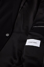 Calvin Klein - STRETCH WOOL SLIM SUIT BLAZER - blazers à boutonnage simple - perfect black - 7