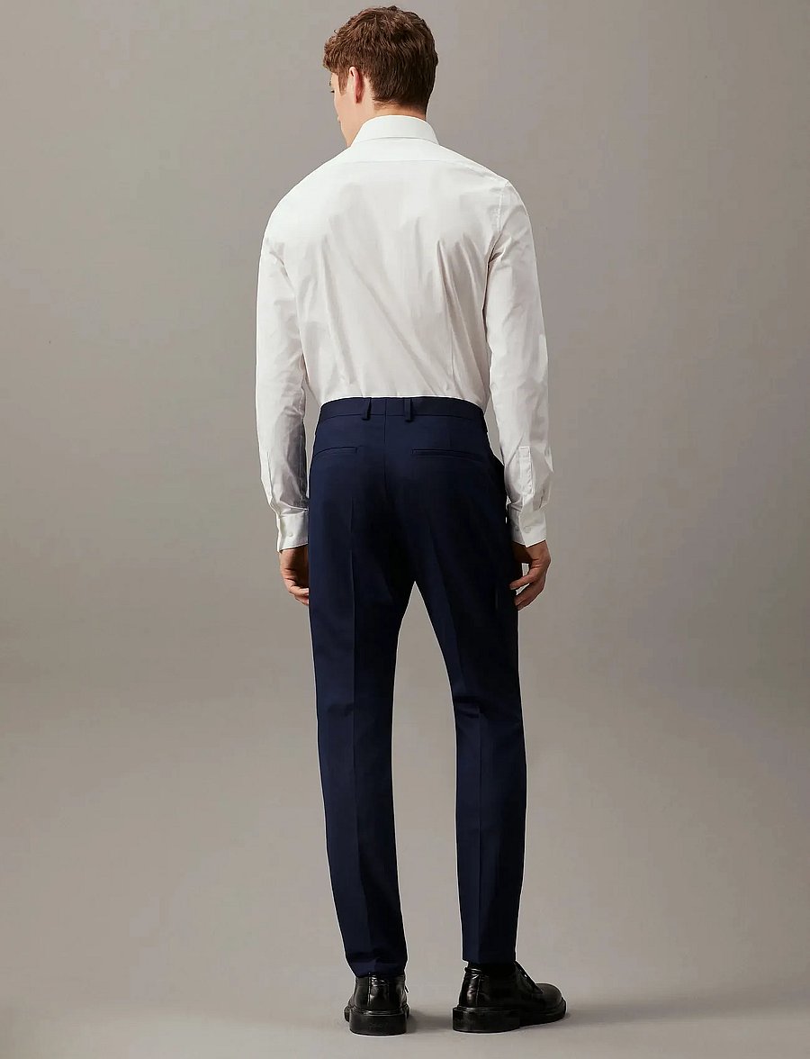 Calvin Klein - STRETCH WOOL SLIM SUIT PANT - suit trousers - ink blue - 3