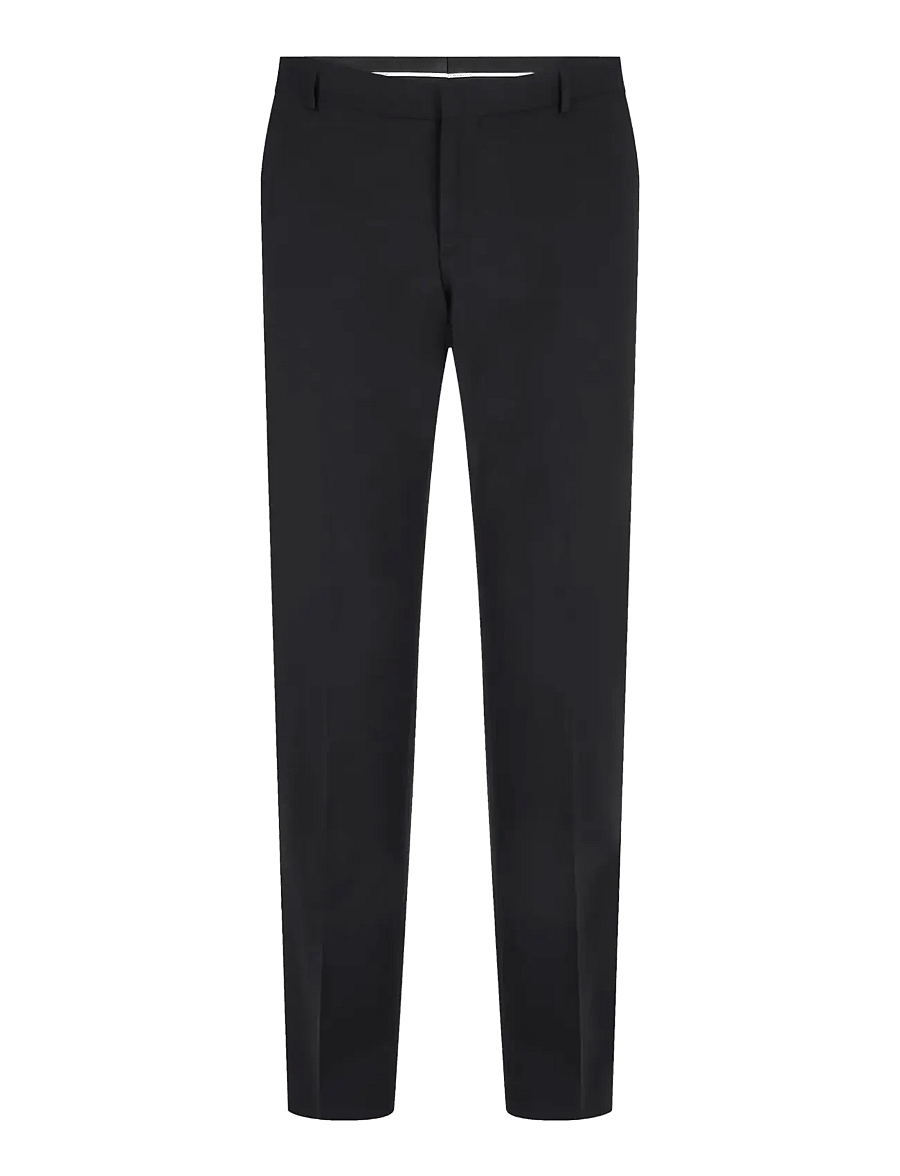 Calvin Klein - STRETCH WOOL SLIM SUIT PANT - suit trousers - perfect black - 1