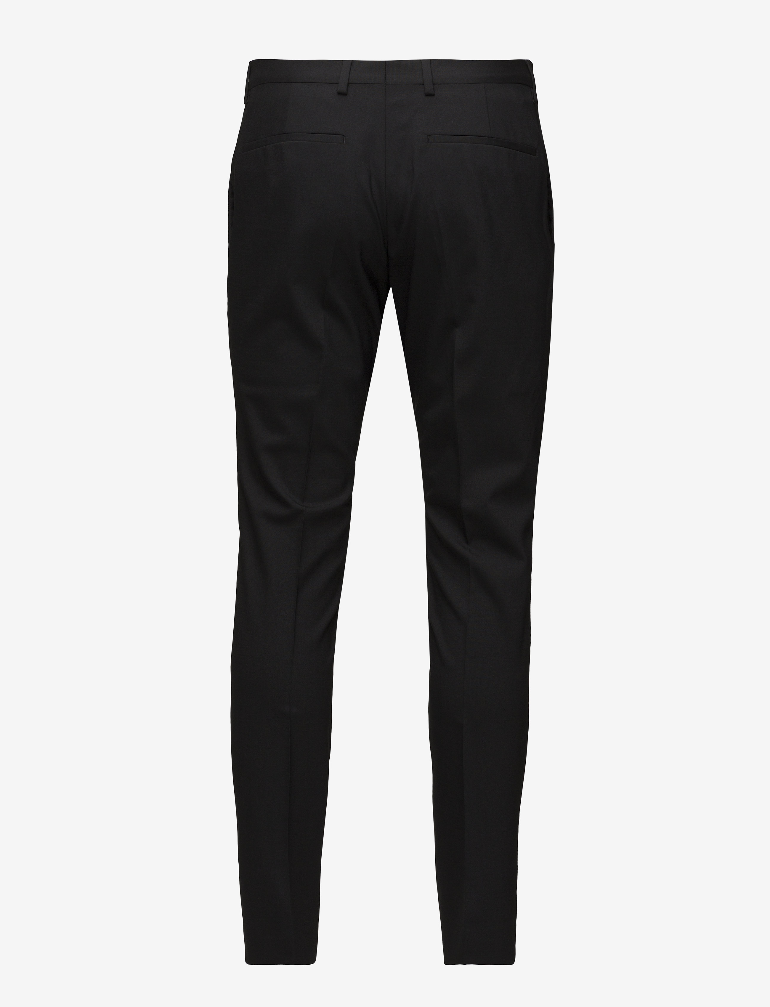 Calvin Klein - STRETCH WOOL SLIM SUIT PANT - dressbukser - perfect black - 2