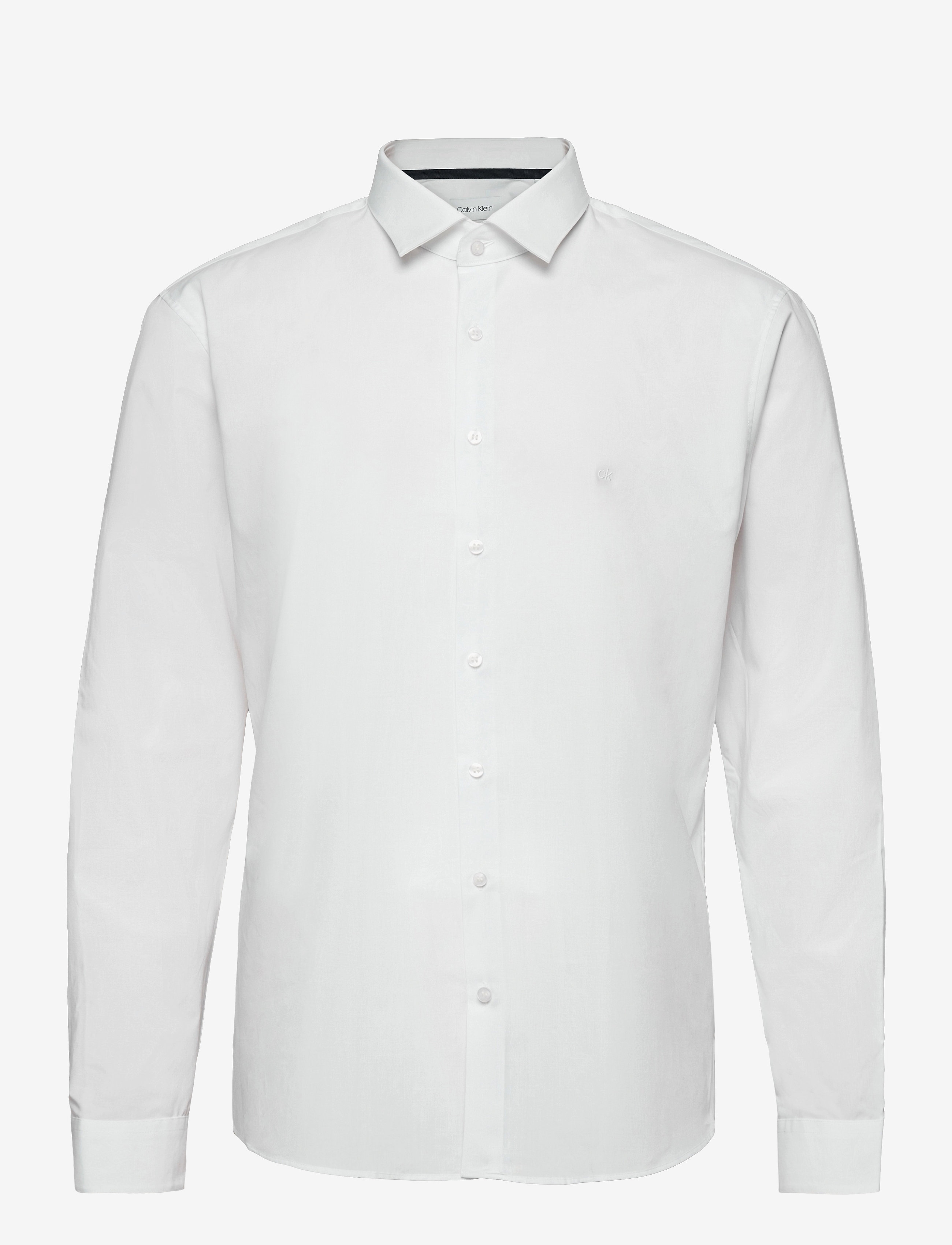 Calvin Klein - 2PLY POPLIN STRETCH SLIM SHIRT - navy - 0