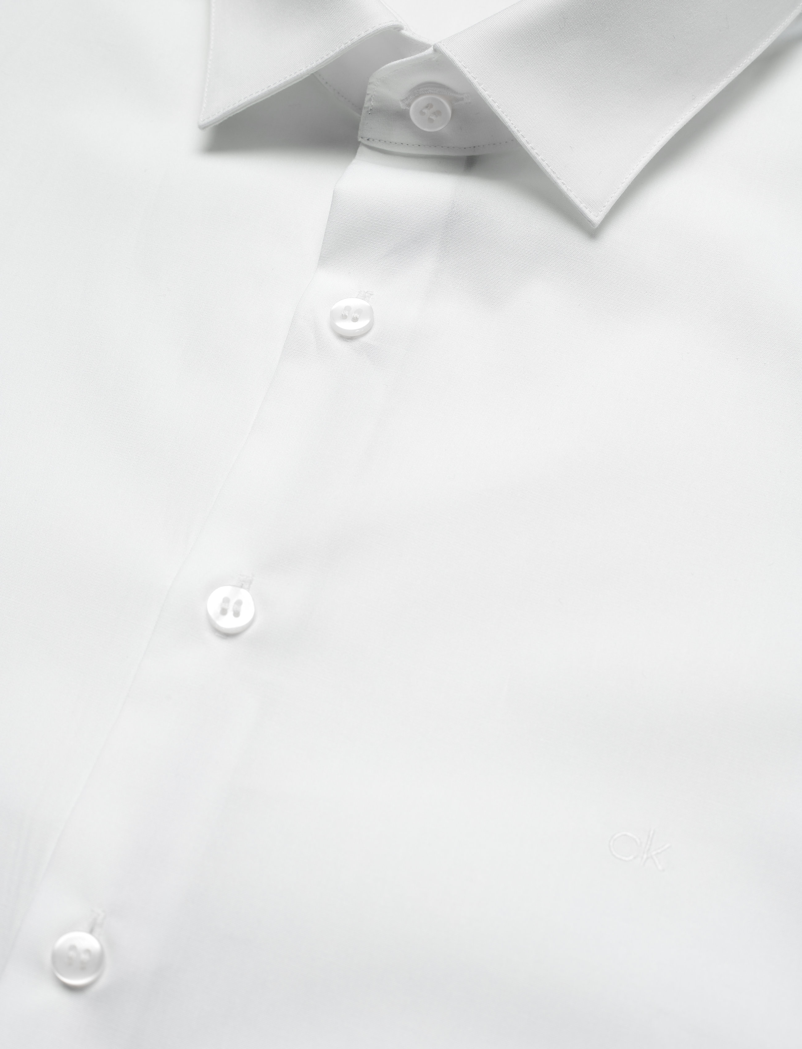 Calvin Klein - 2PLY POPLIN STRETCH SLIM SHIRT - navy - 3