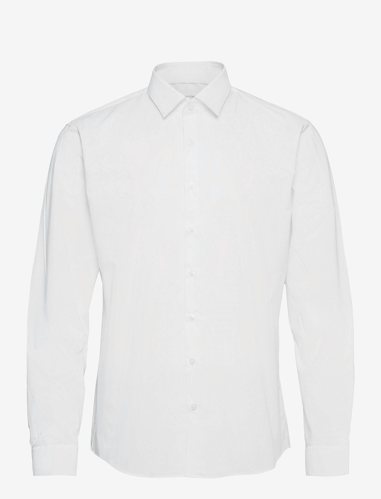 Calvin Klein - POPLIN STRETCH SLIM SHIRT - df white - 0