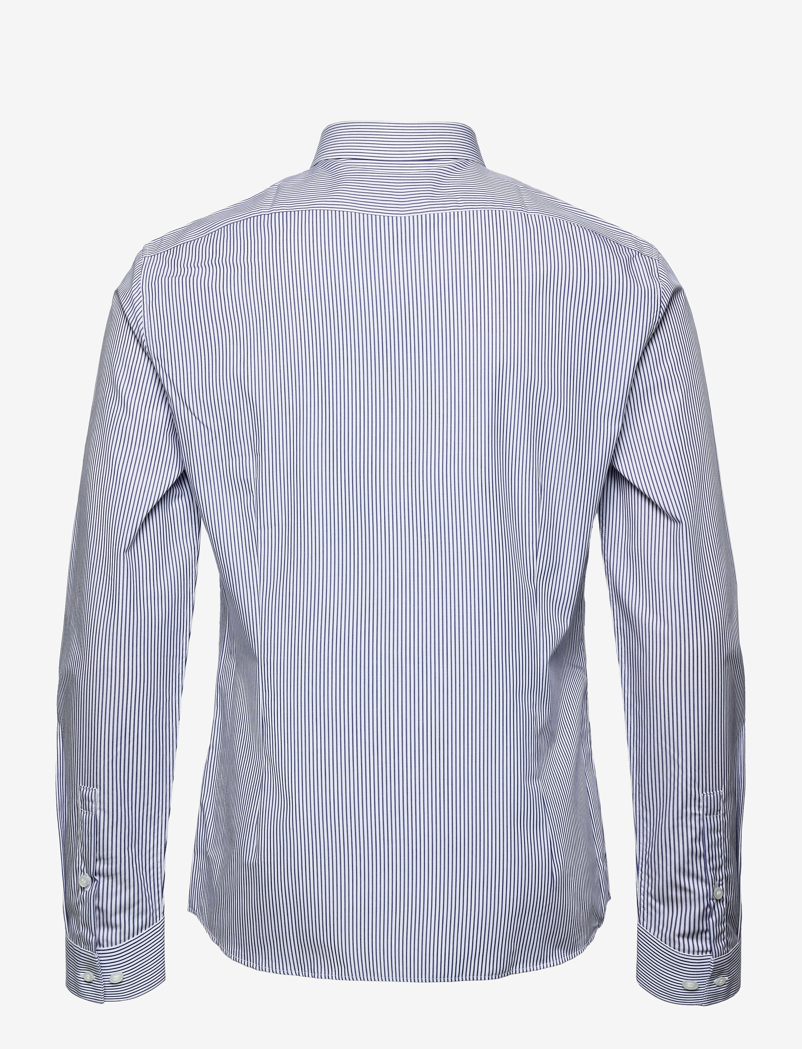 Calvin Klein - STRIPE EASY IRON SLIM SHIRT - royal blue - 1