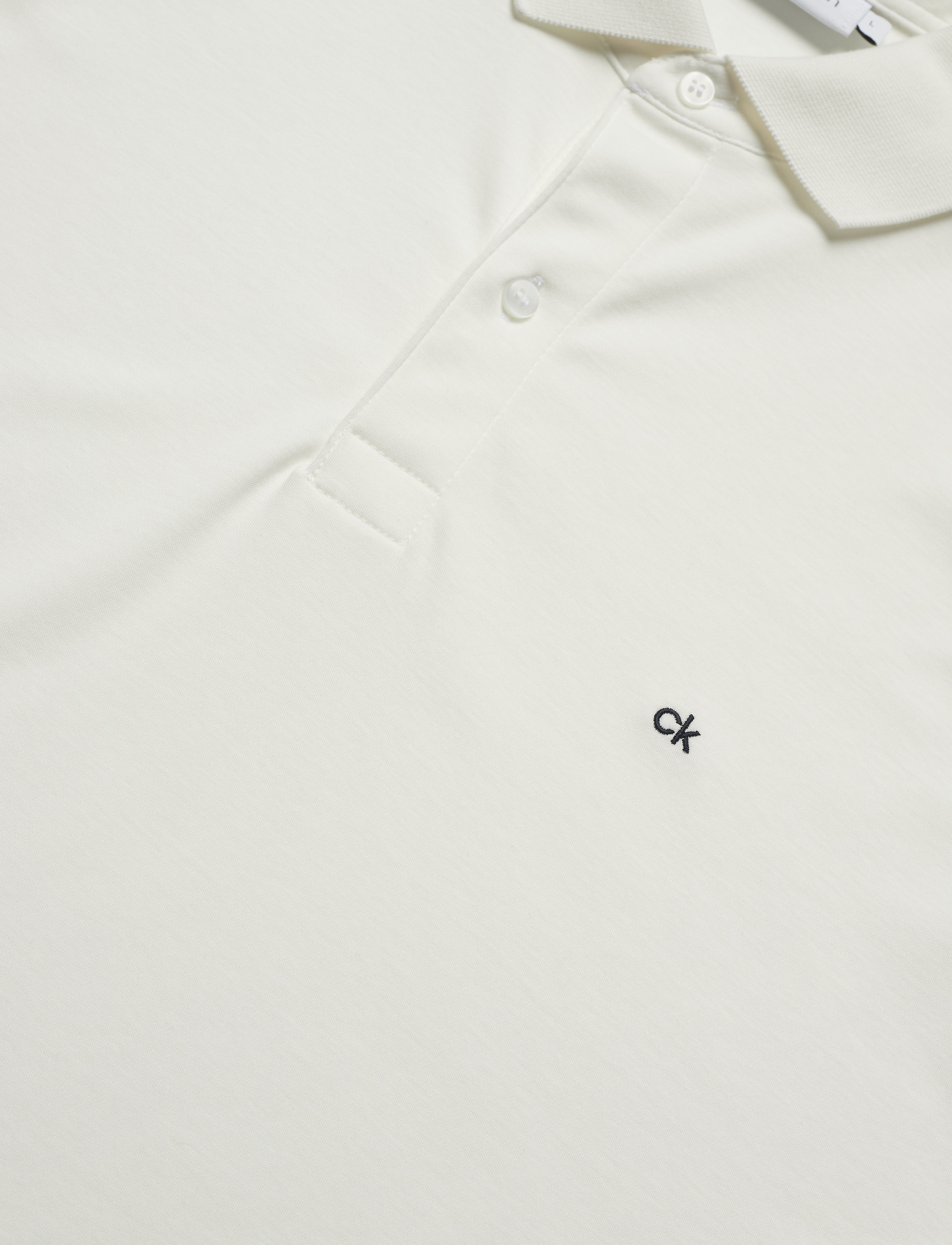 Calvin Klein - SOFT INTERLOCK CHEST LOGO POLO - calvin white - 2