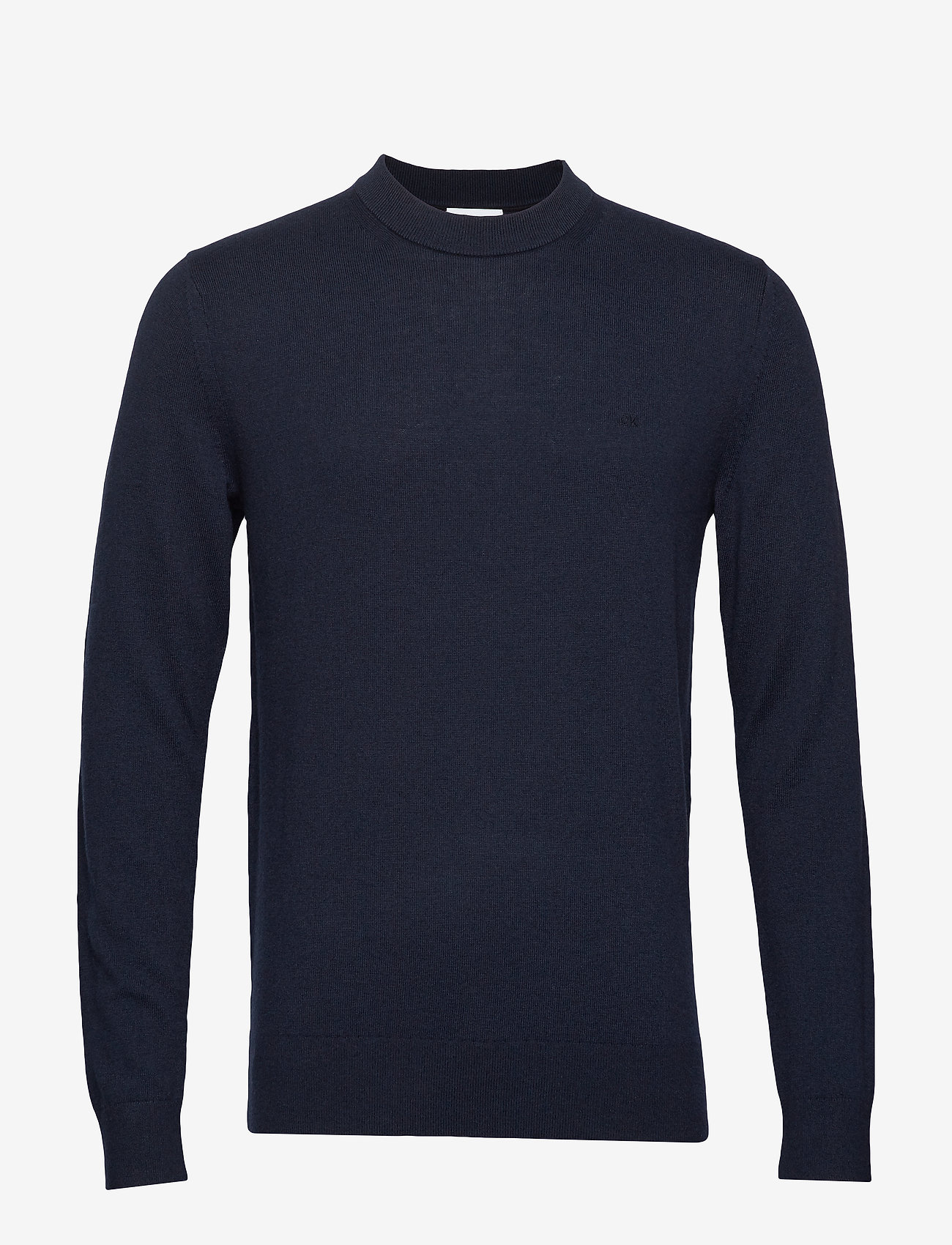 Calvin Klein - WOOL COTTON EMBROIDERY SWEATER - calvin navy - 0