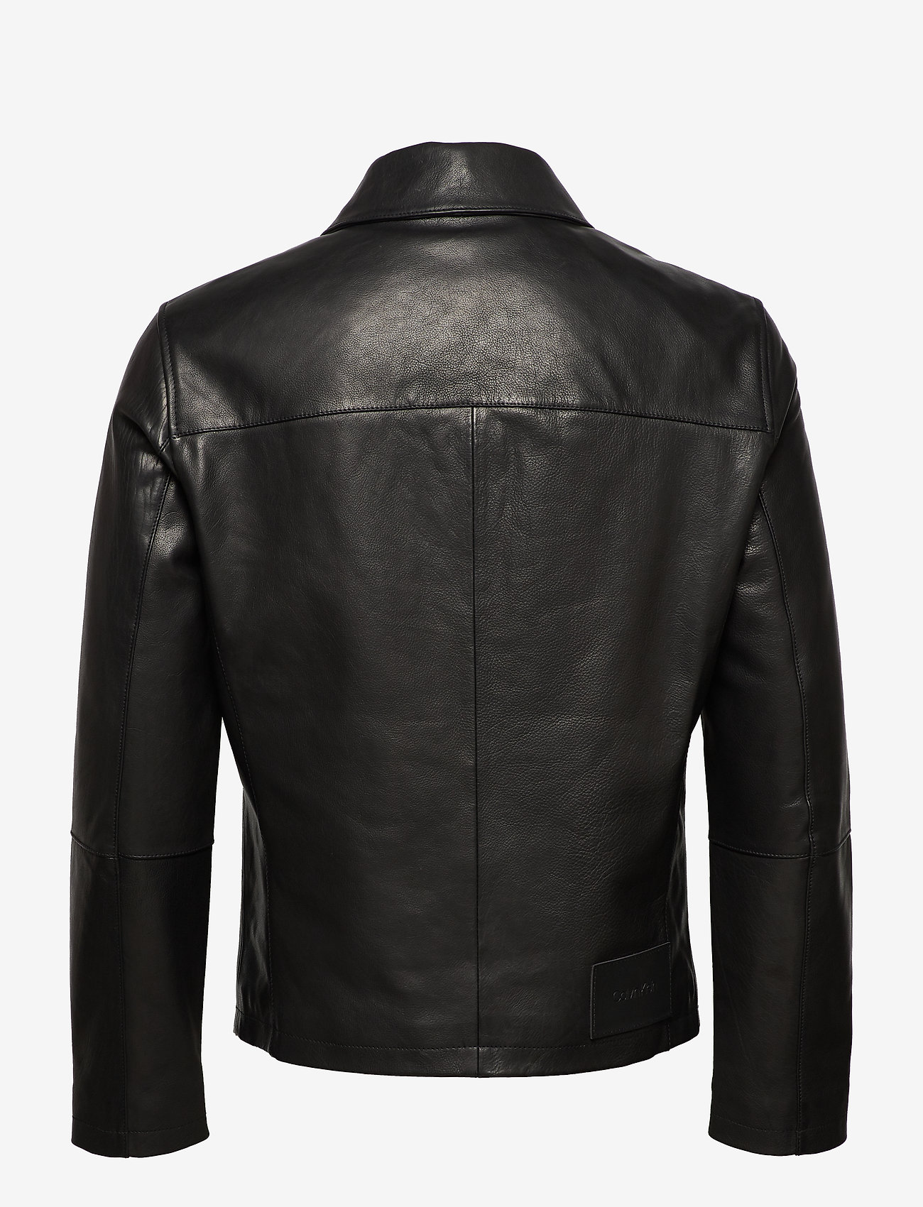 Calvin Klein - COW NAPPA BIKER BLOUSON - perfect black - 1
