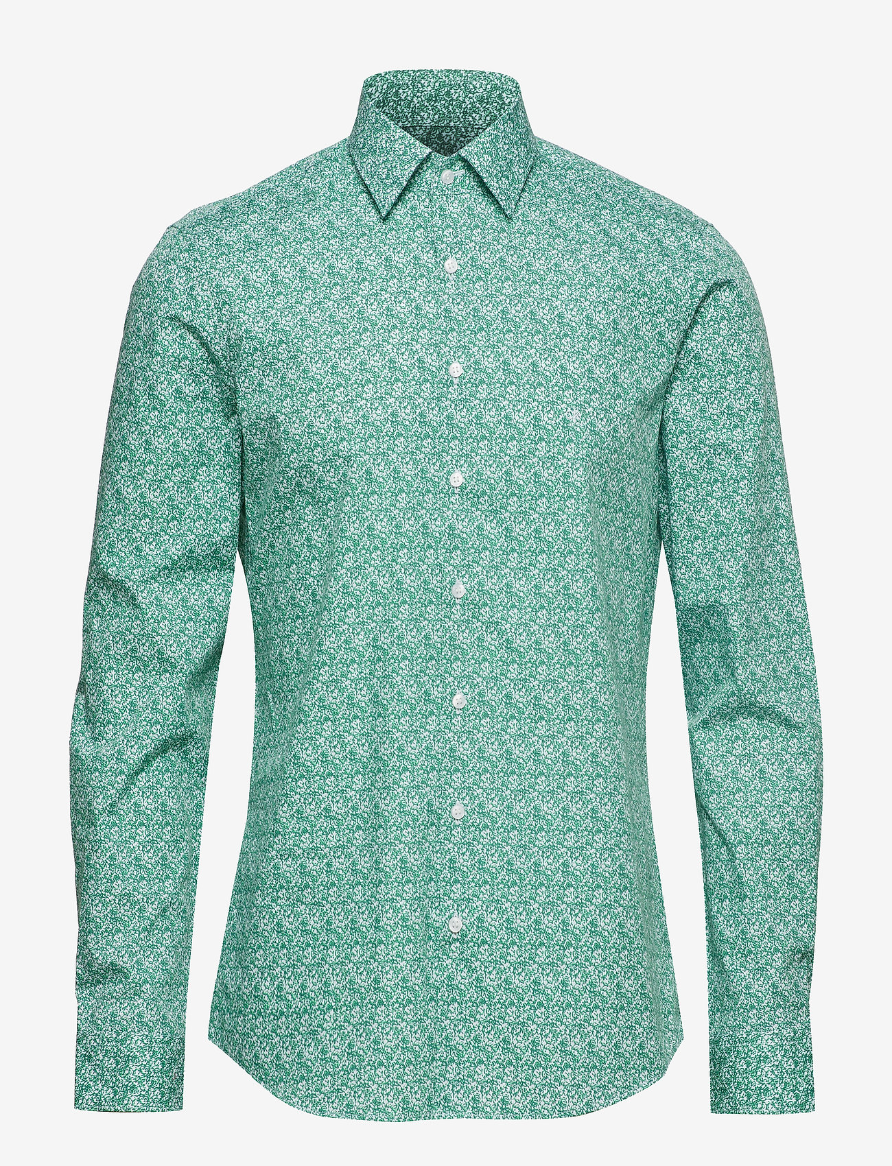 Calvin Klein - PRINTED SLIM SHIRT, - df green - 0