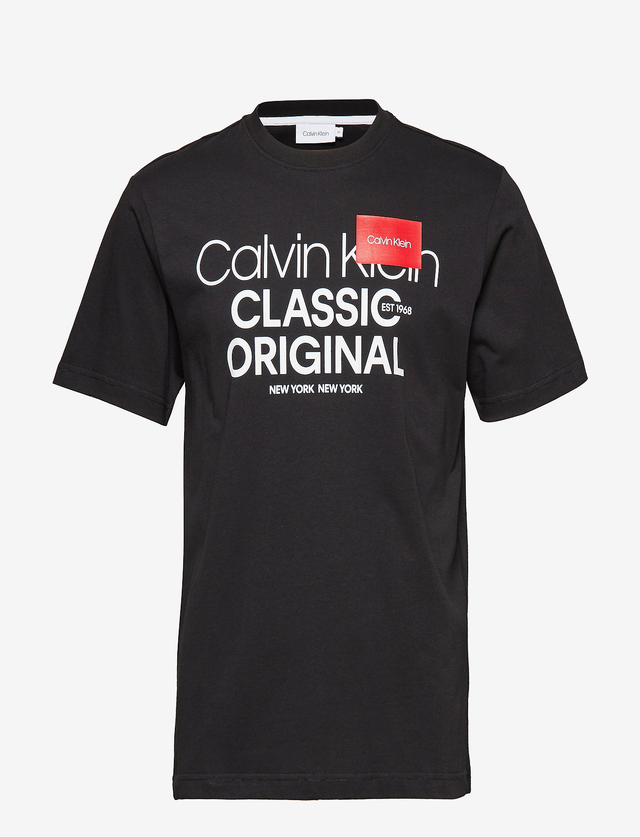 LOGO TEXT RELAXED T- - CALVIN BLACK