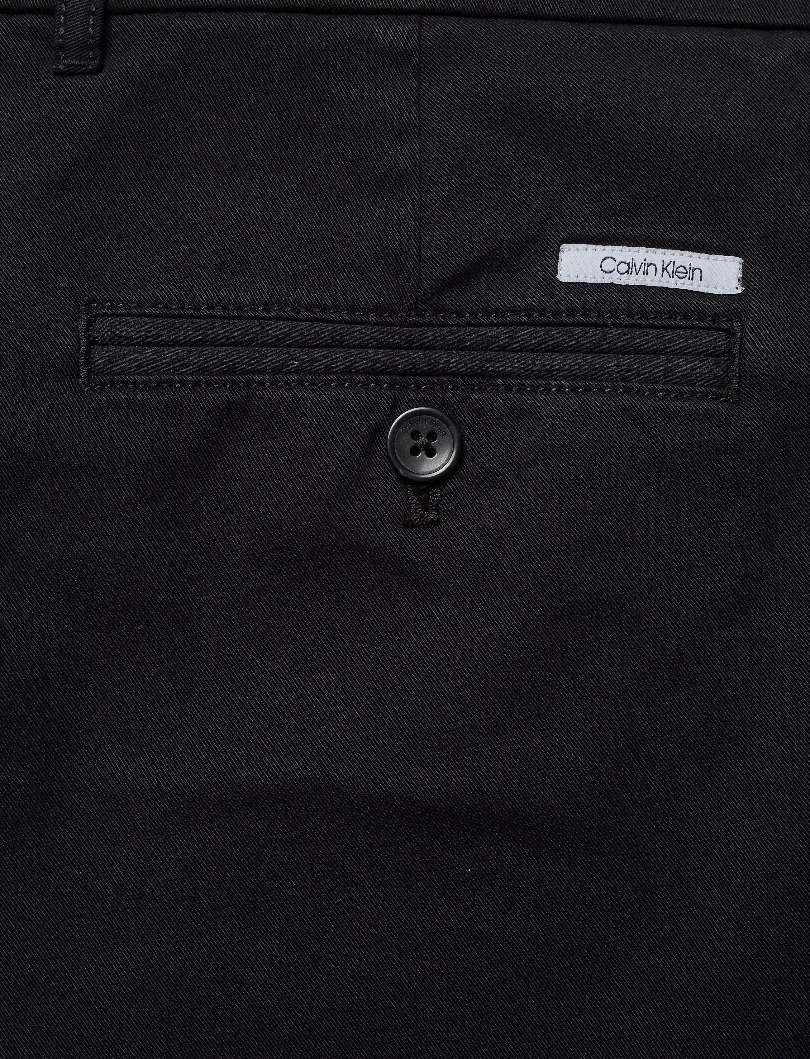 Calvin Klein - SLIM FIT GARMENT DYED CHINO - calvin black - 4