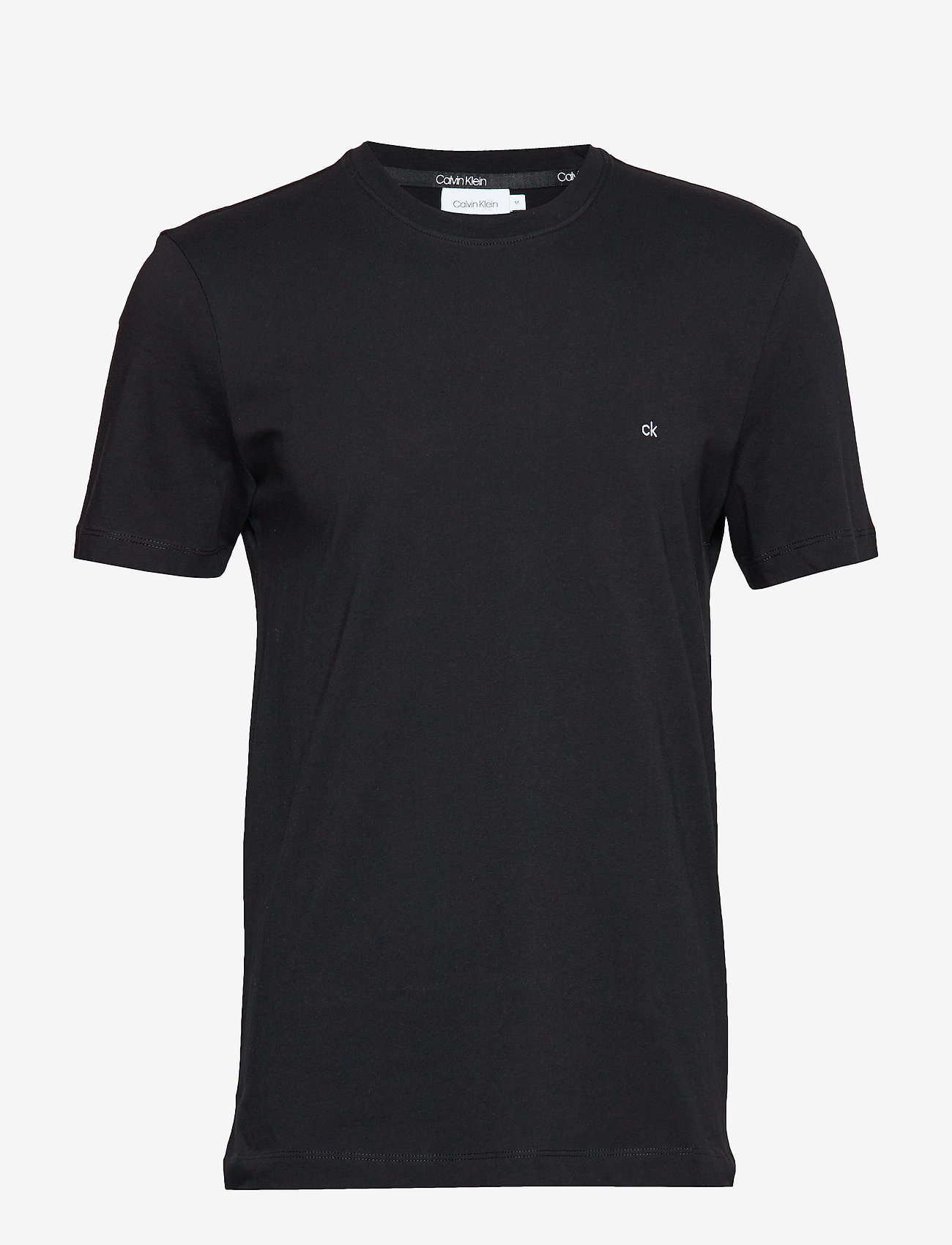 Calvin Klein - COTTON LOGO EMBROIDERY T-SHIRT - calvin black - 0