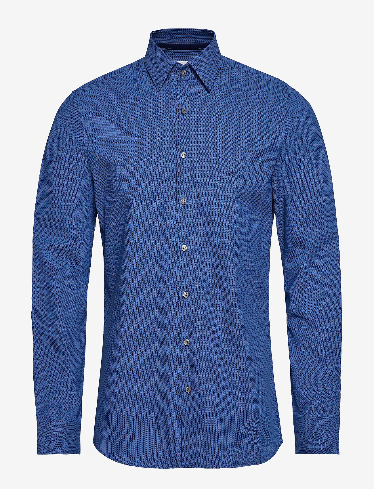 Calvin Klein - PRINTED EASY IRON SL - df new navy - 0