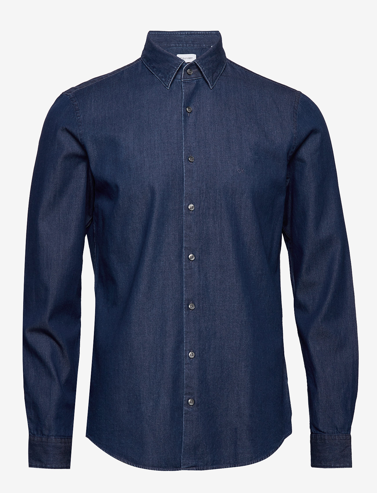 Calvin Klein - DENIM WASHED SLIM SH - blue - 0