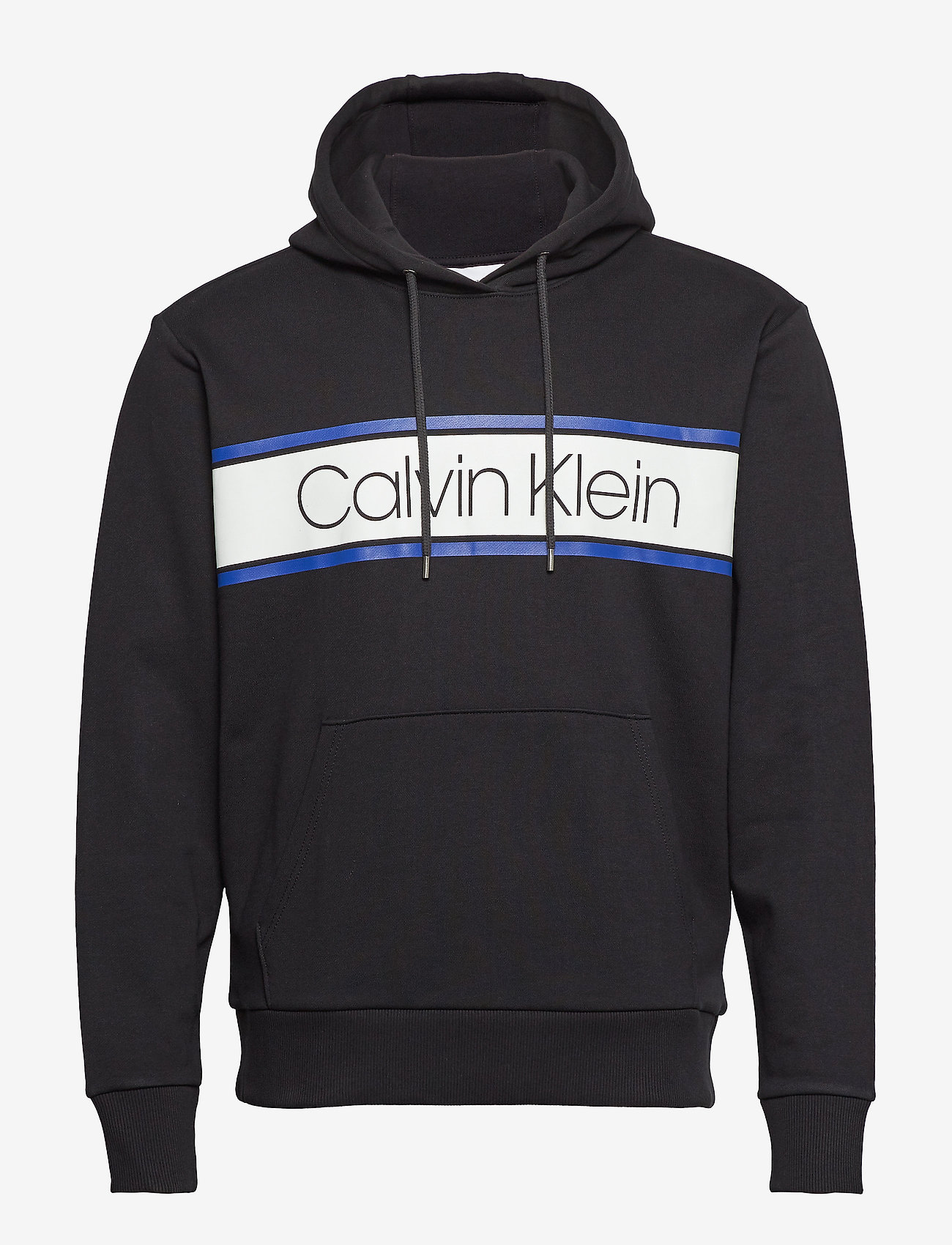 Calvin Klein - TEXT STRIPE LOGO HOO - calvin black - 0