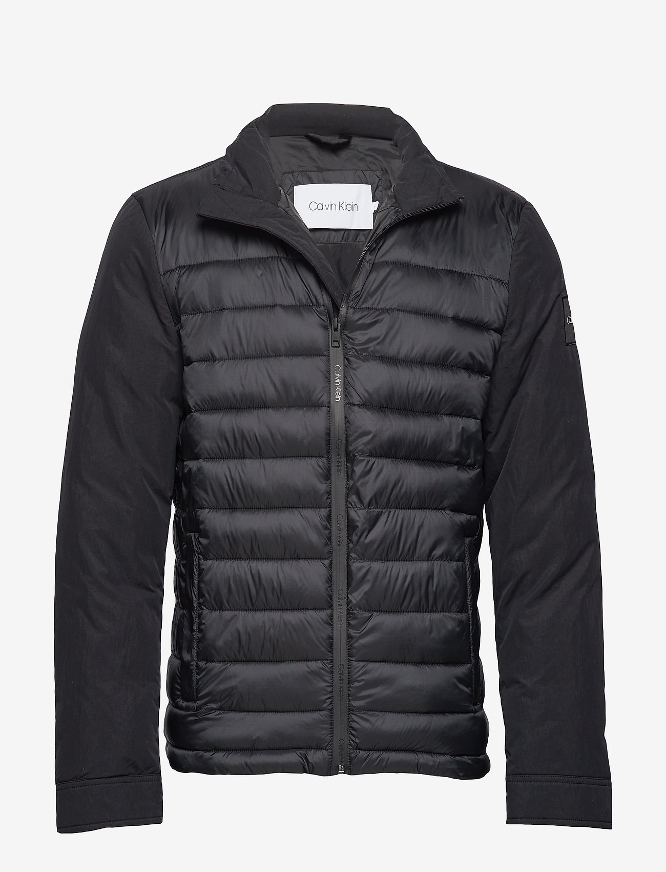 MIXED MEDIA BOMBER - CALVIN BLACK