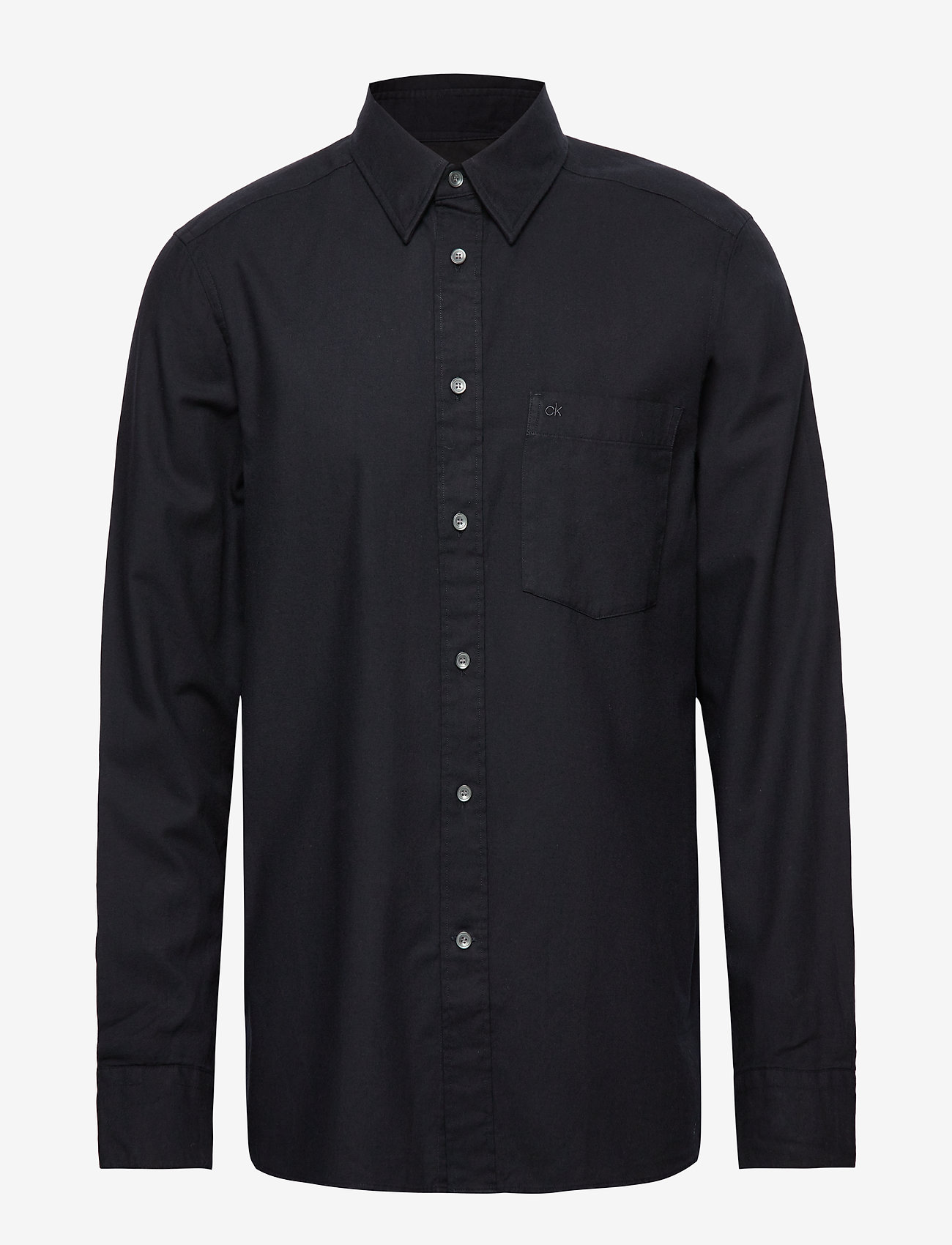 Calvin Klein - BRUSHED TWILL SHIRT - calvin black - 0