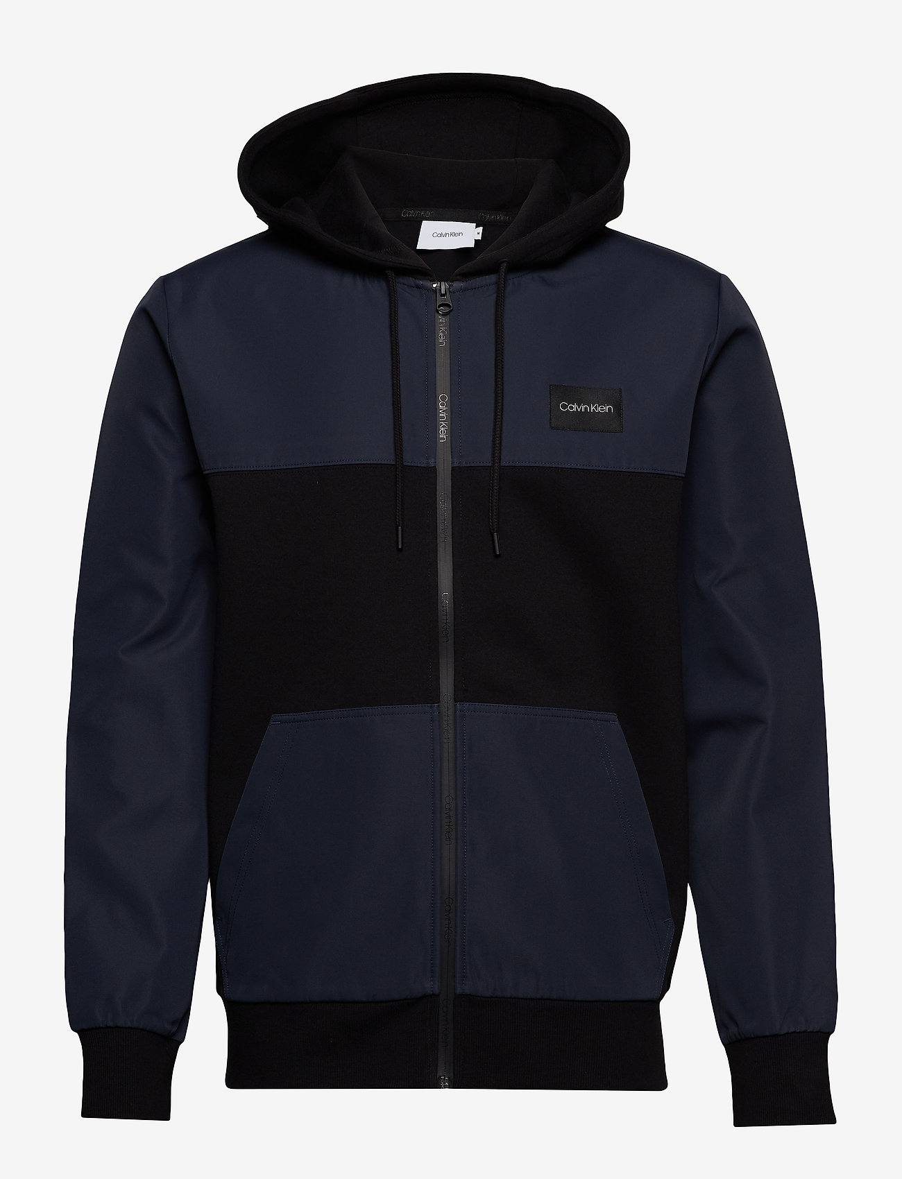 Calvin Klein - MIX MEDIA ZIP THROUGH JACKET - calvin black - 0