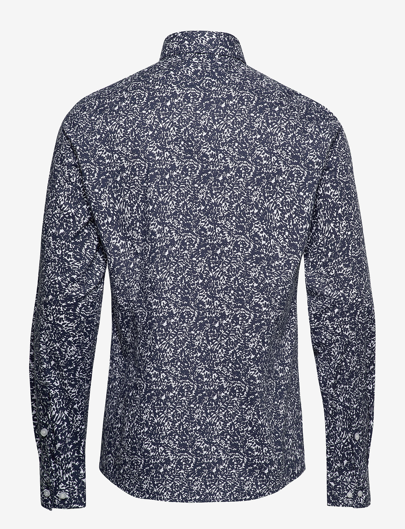 Calvin Klein - FLOWER PRINT STRETCH SLIM SHIRT - navy - 1