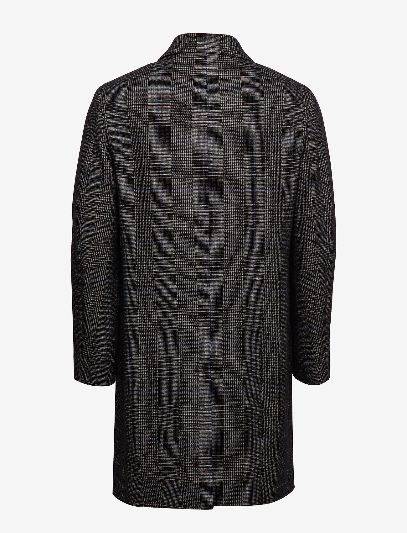 Calvin Klein - WOOL BLEND GLENCHECK COAT - calvin black - 1