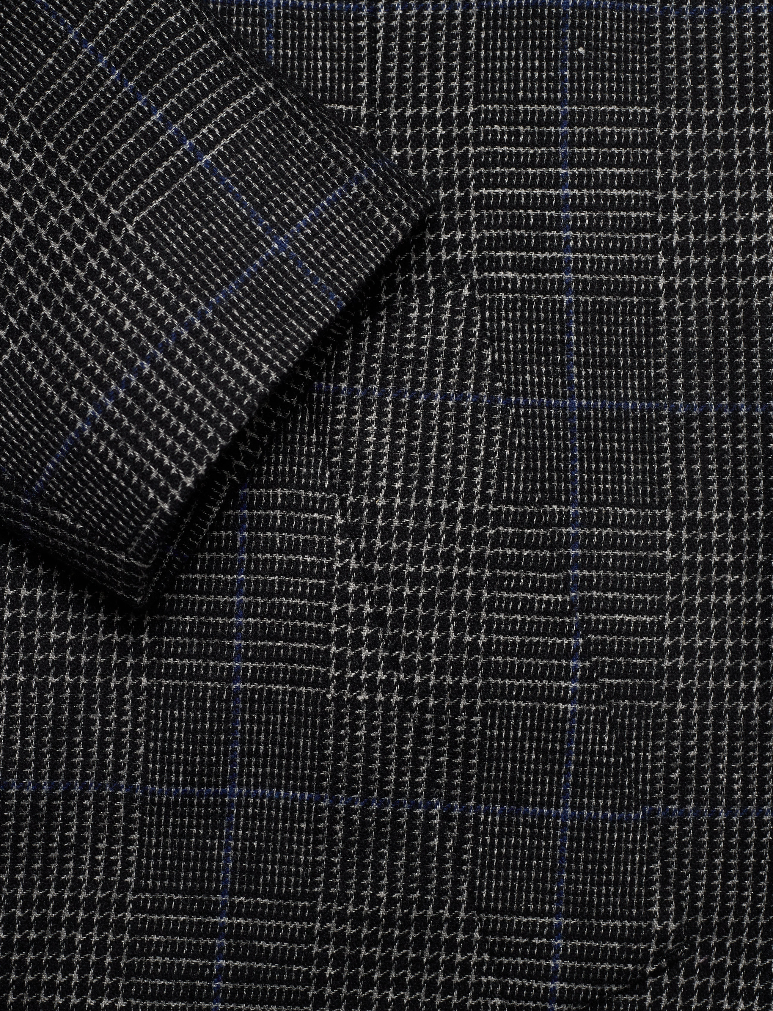 Calvin Klein - WOOL BLEND GLENCHECK COAT - calvin black - 3