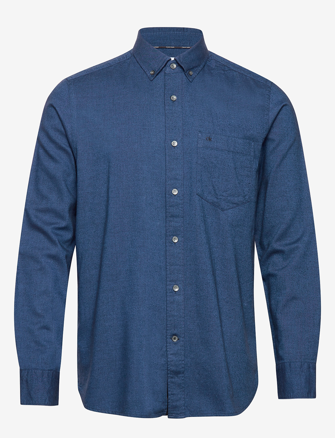 BUTTON DOWN BRUSHED TWILL SHIRT - CALVIN NAVY