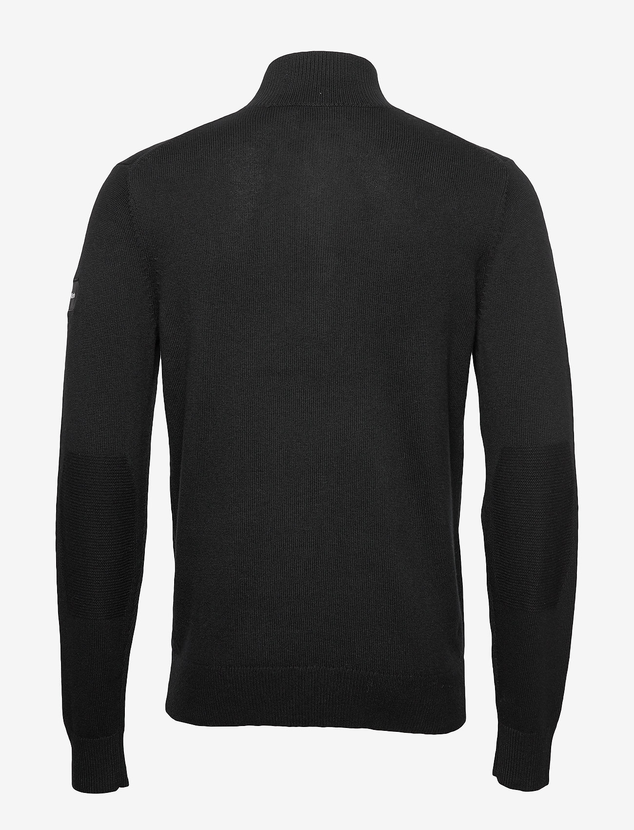 Calvin Klein - BUTTON HIGH NECK SWE - calvin black - 1