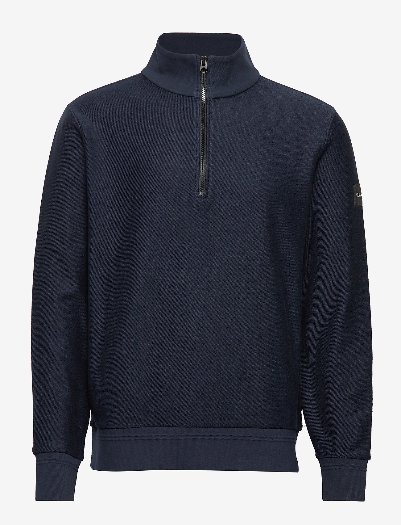 Calvin Klein - TONAL REVERSE HALF ZIP MOCK NECK - calvin navy - 0