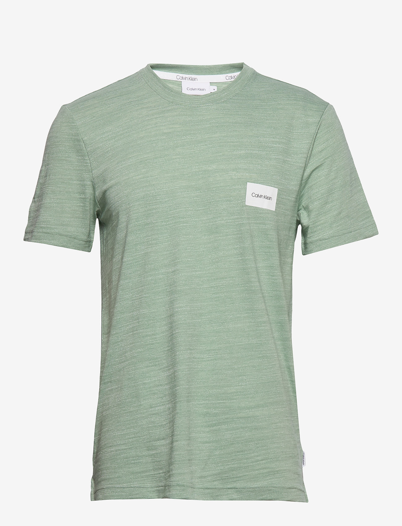 Calvin Klein - MOULINE CHEST LOGO - granite green heather - 0