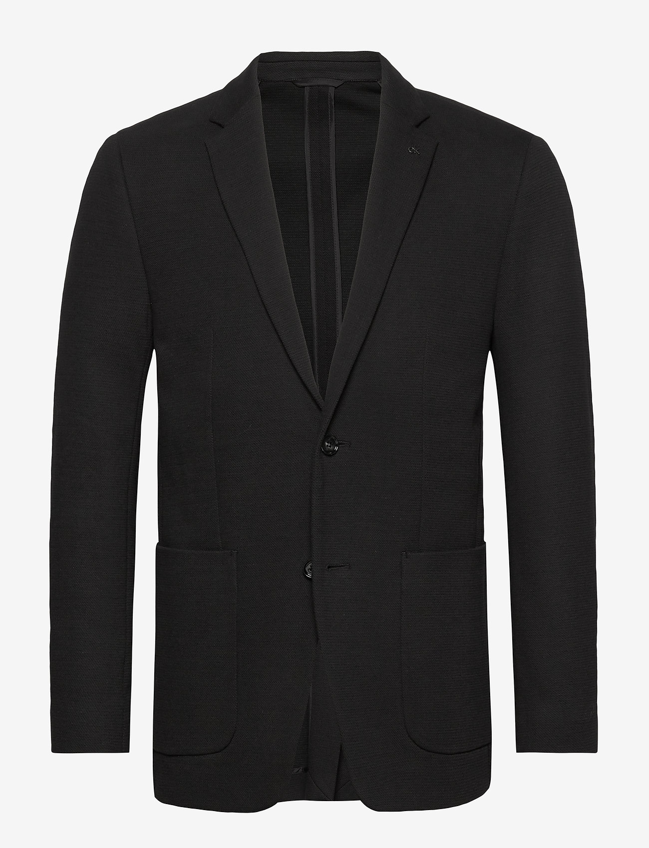 DOUBLE KNIT STRUCTURE BLAZER - CALVIN BLACK