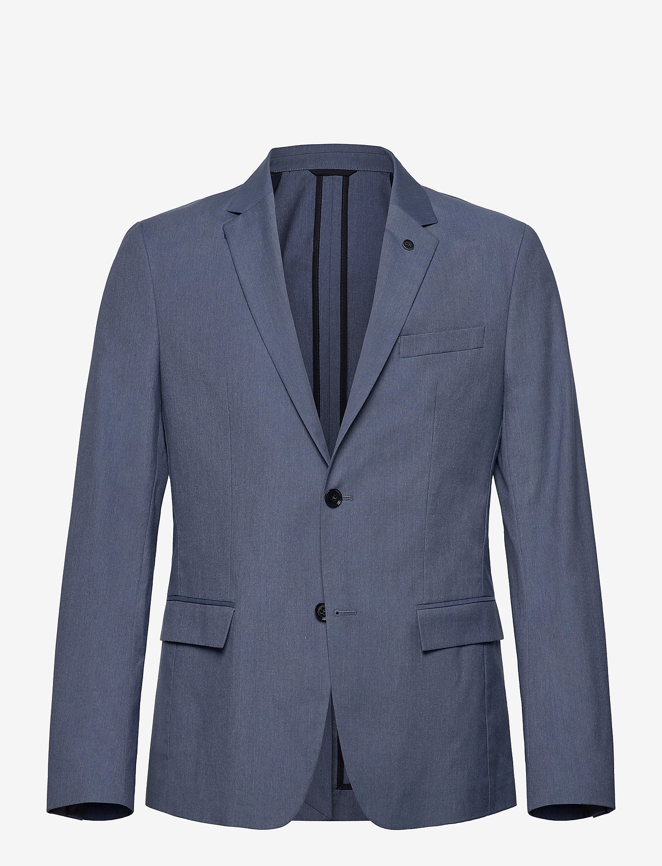 SUMMER MELANGE STRETCH BLAZER - DUSKY BLUE