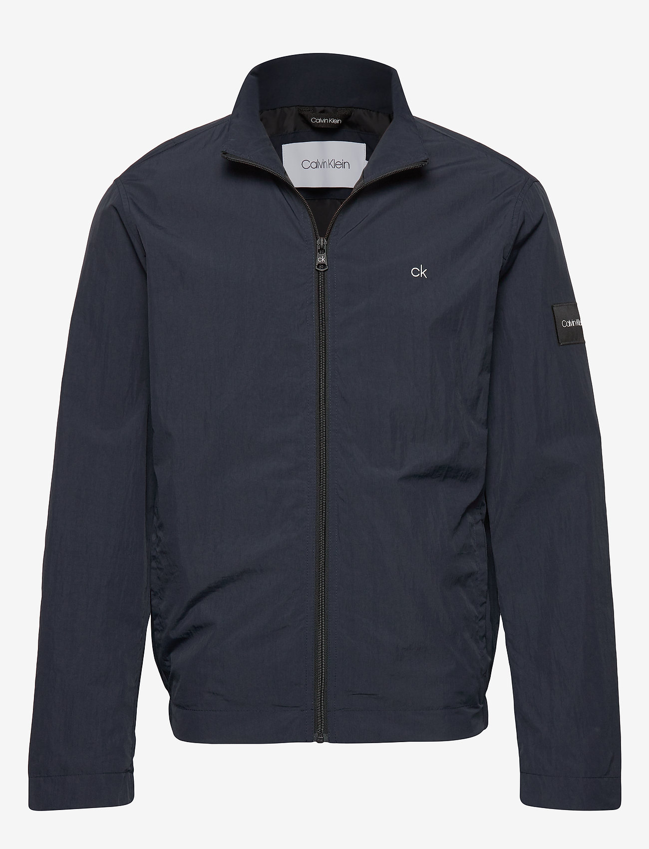 CRINKLE NYLON BLOUSO - CALVIN NAVY