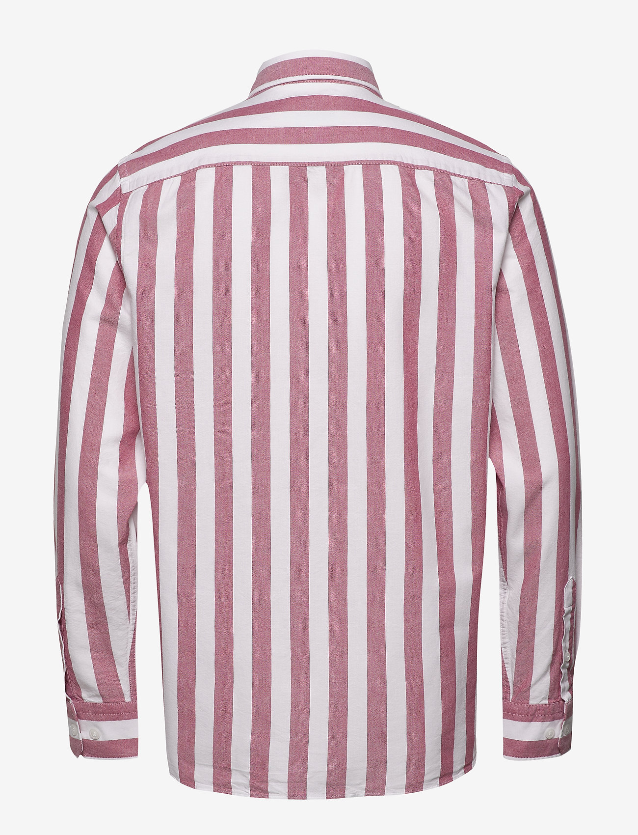 Calvin Klein - COTTON OXFORD STRIPE - bold stripe - white / anthem r - 1