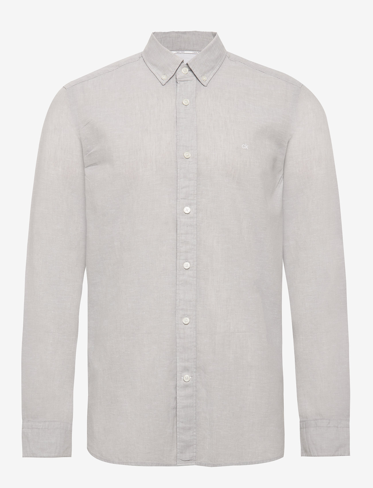 BUTTON DOWN COTTON LINEN SHIRT - ALLOY