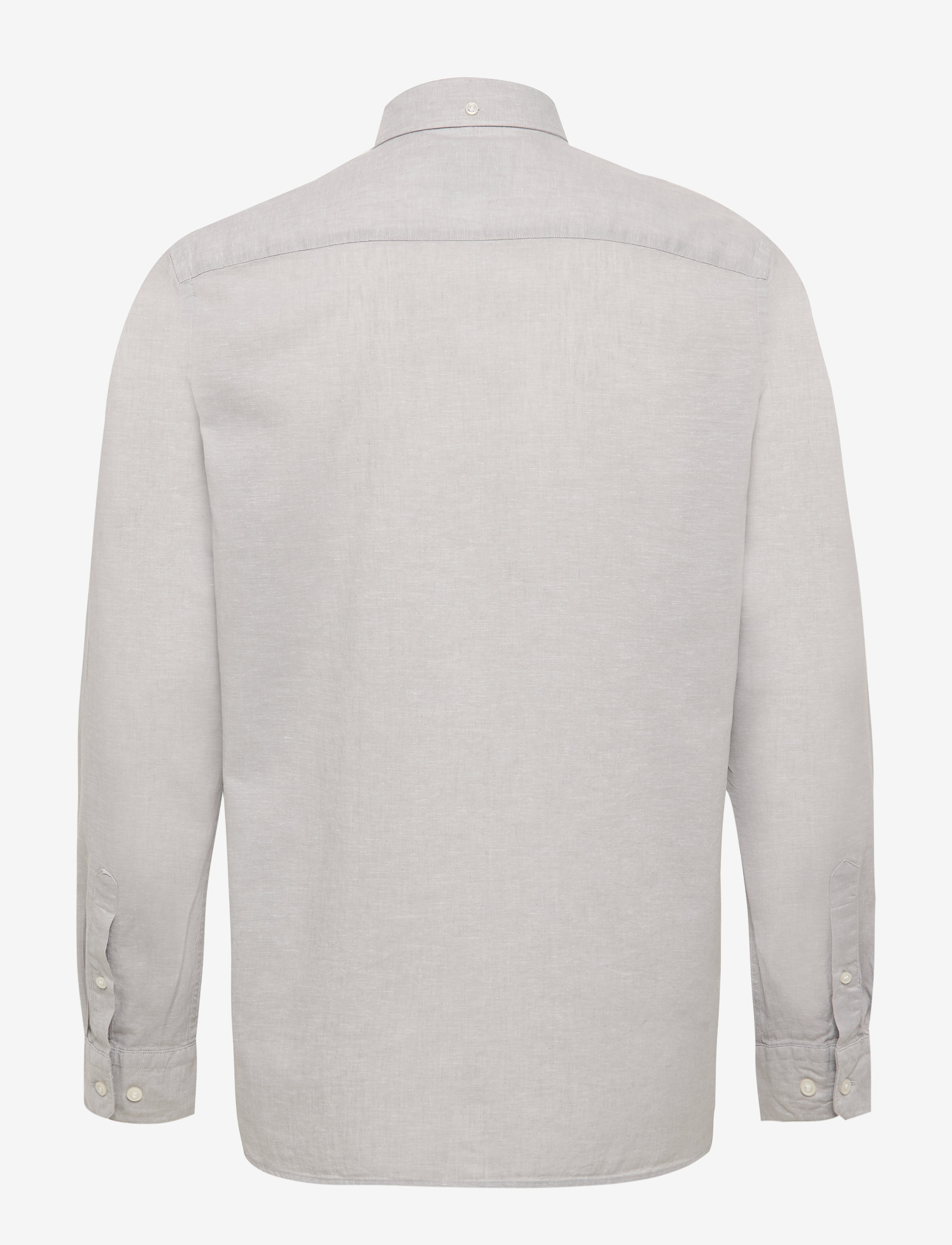 Calvin Klein - BUTTON DOWN COTTON LINEN SHIRT - alloy - 1