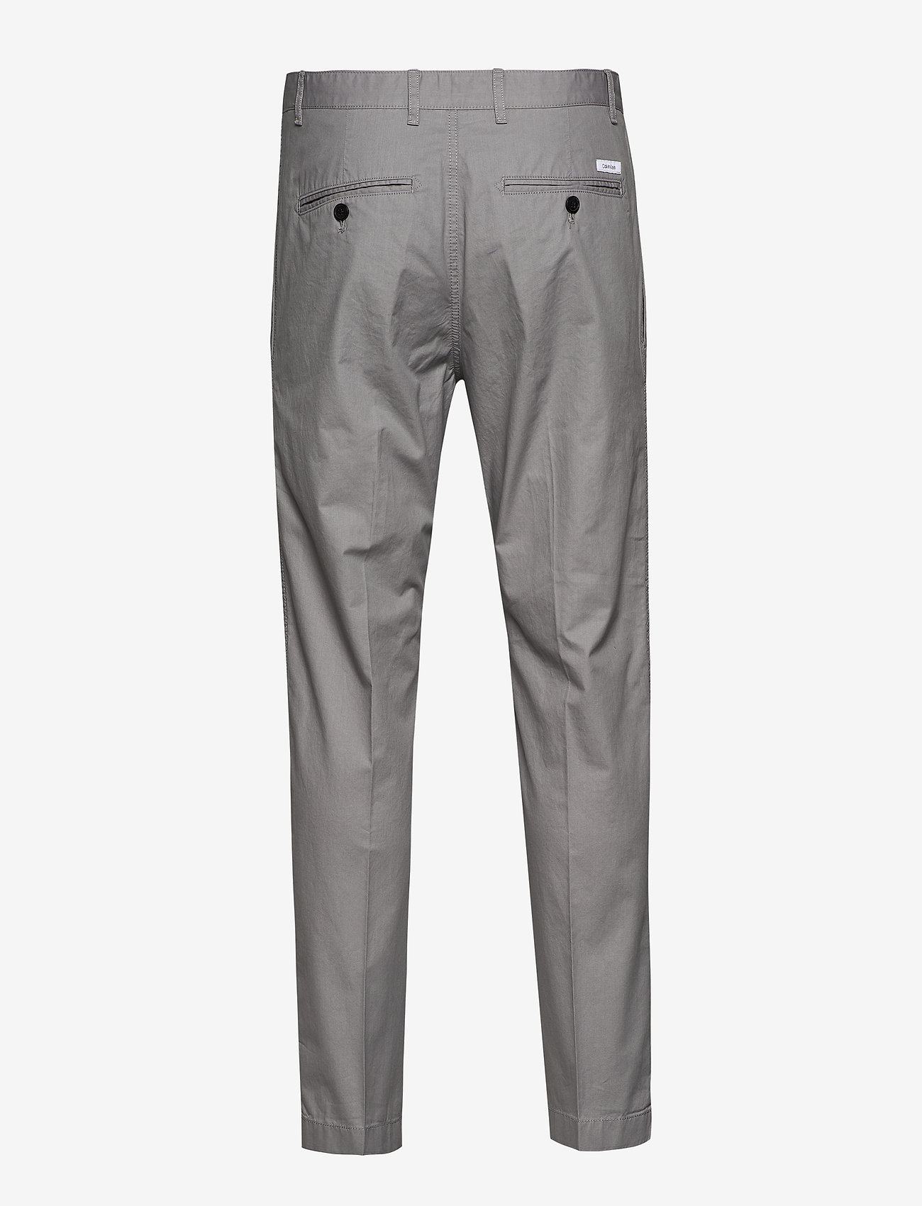 Calvin Klein - TAPERED PLEAT LIGHT TWILL PANT - alloy - 1