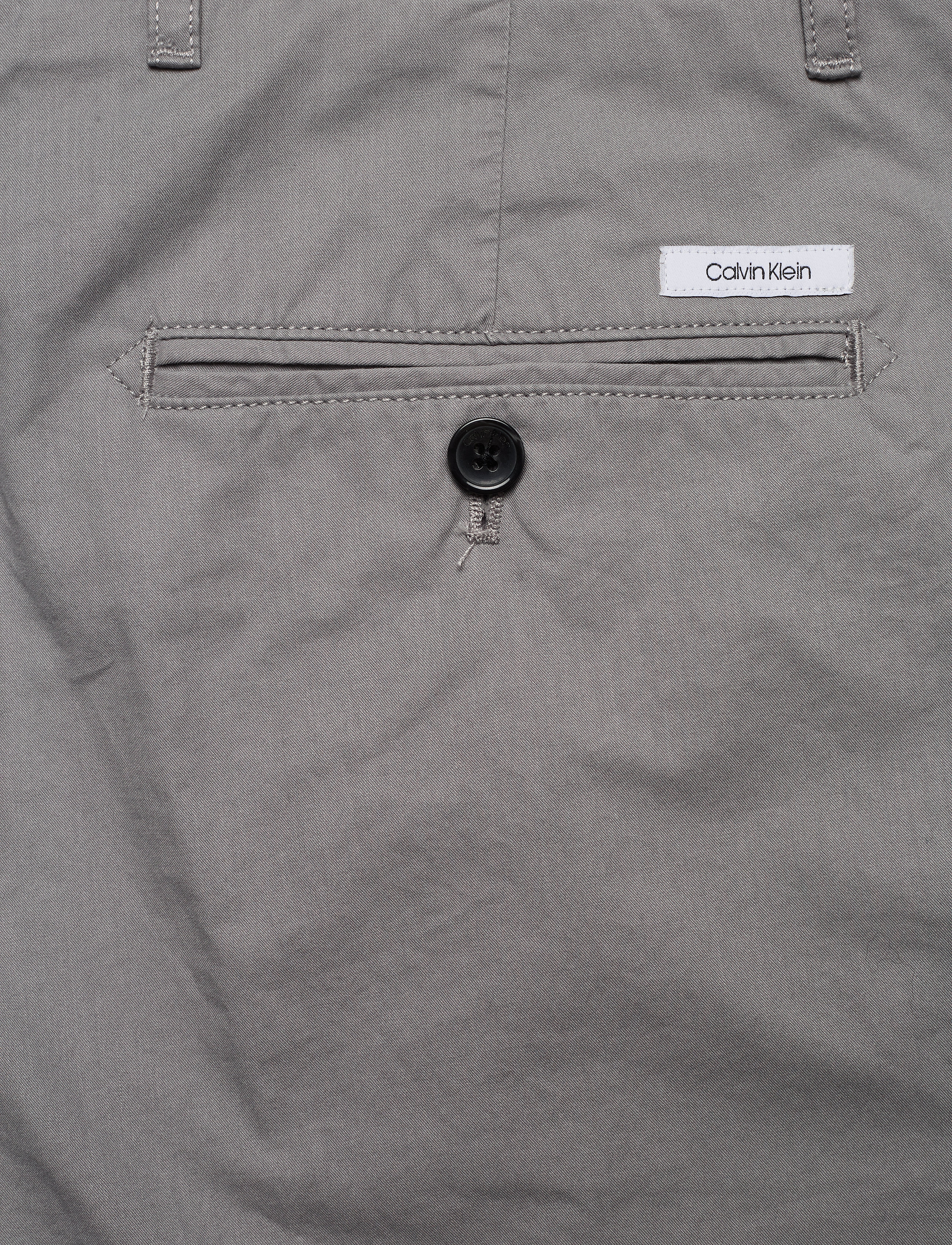Calvin Klein - TAPERED PLEAT LIGHT TWILL PANT - alloy - 4