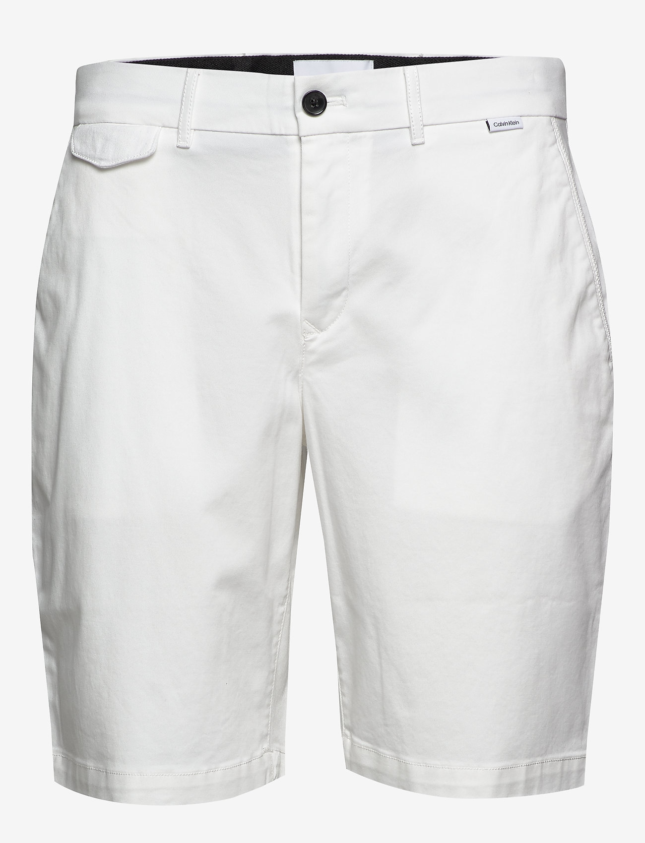 Calvin Klein - SLIM FIT GARMENT DYED SHORTS - calvin white - 0
