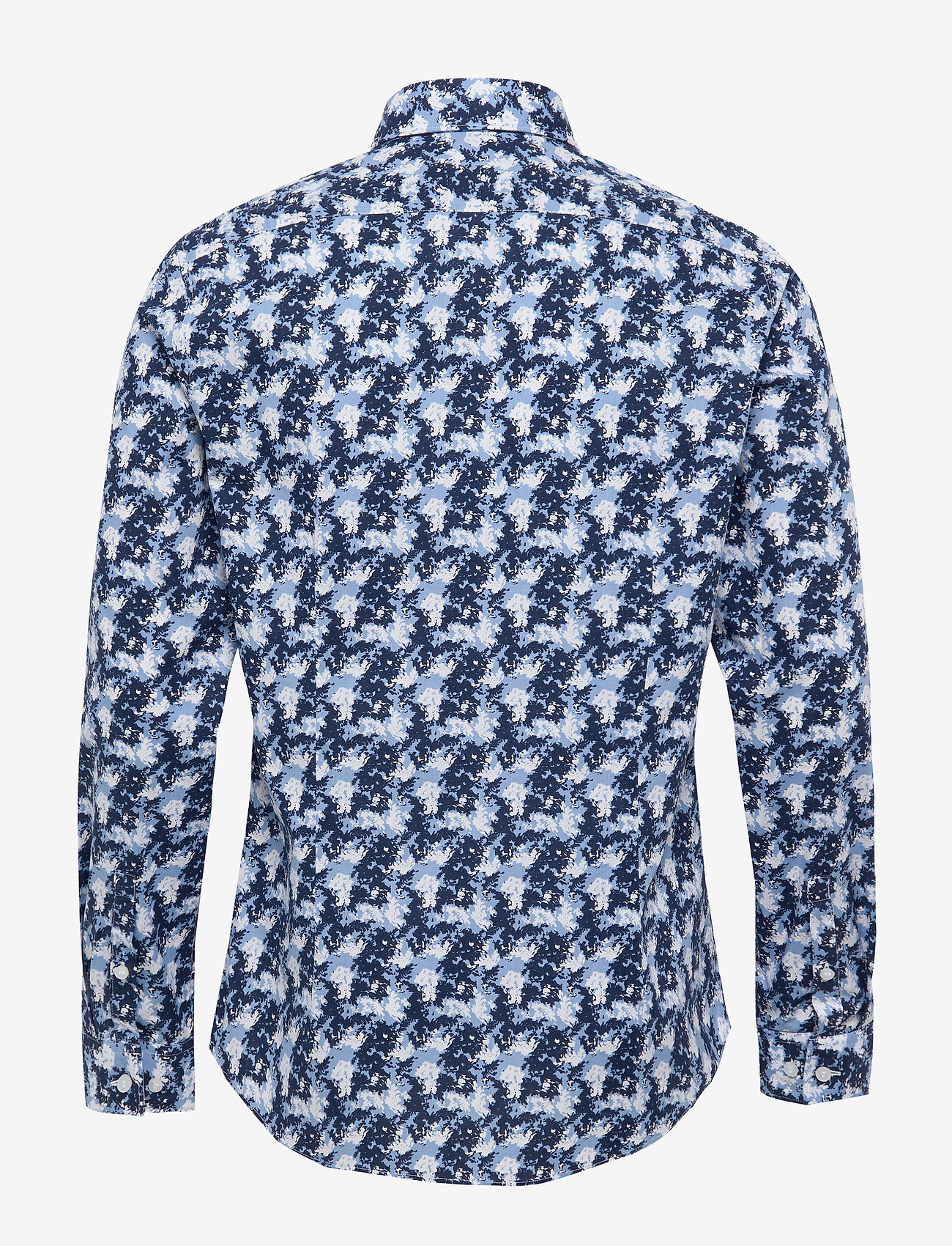 Calvin Klein - WASHED CAMO PRINTED SLIM SHIRT - blue - 1