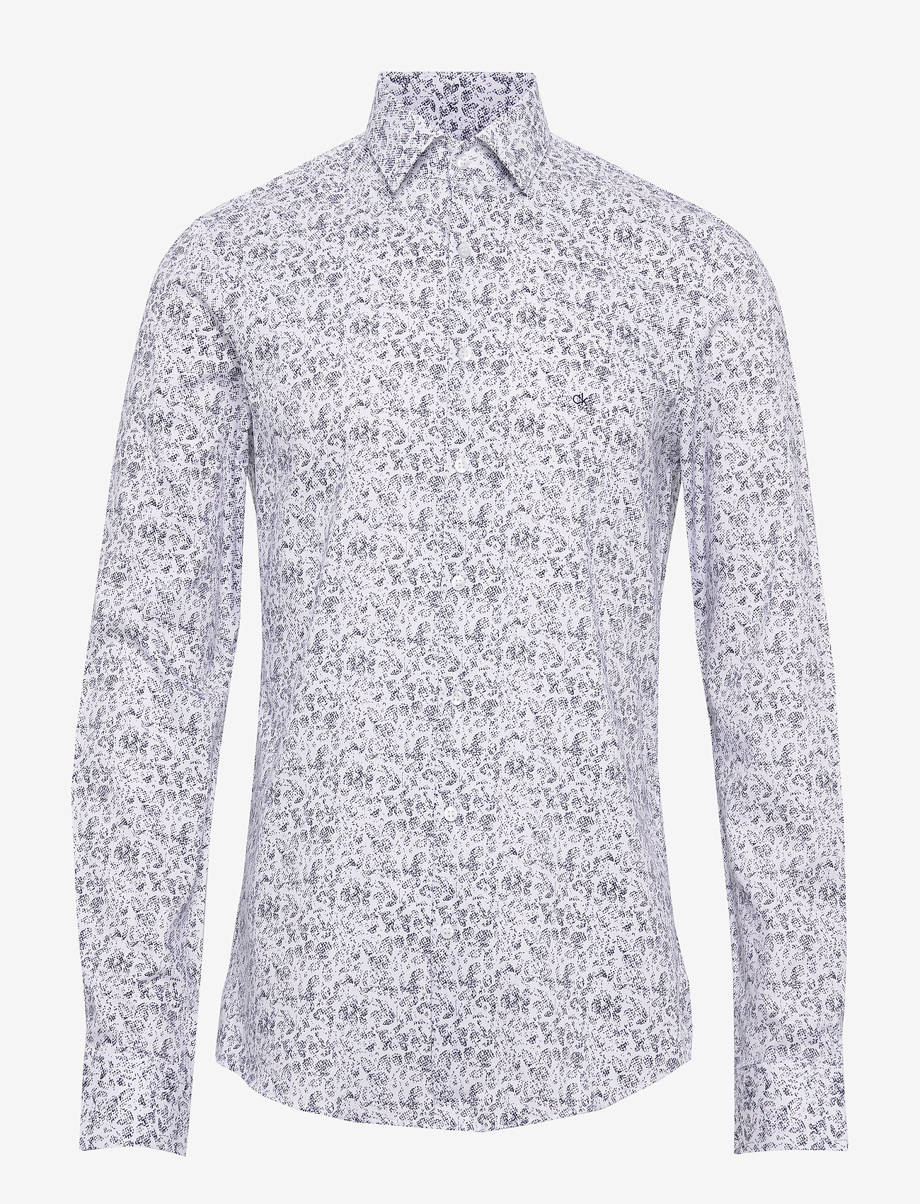Calvin Klein - PRINTED EASY CARE SLIM SHIRT - navy - 0