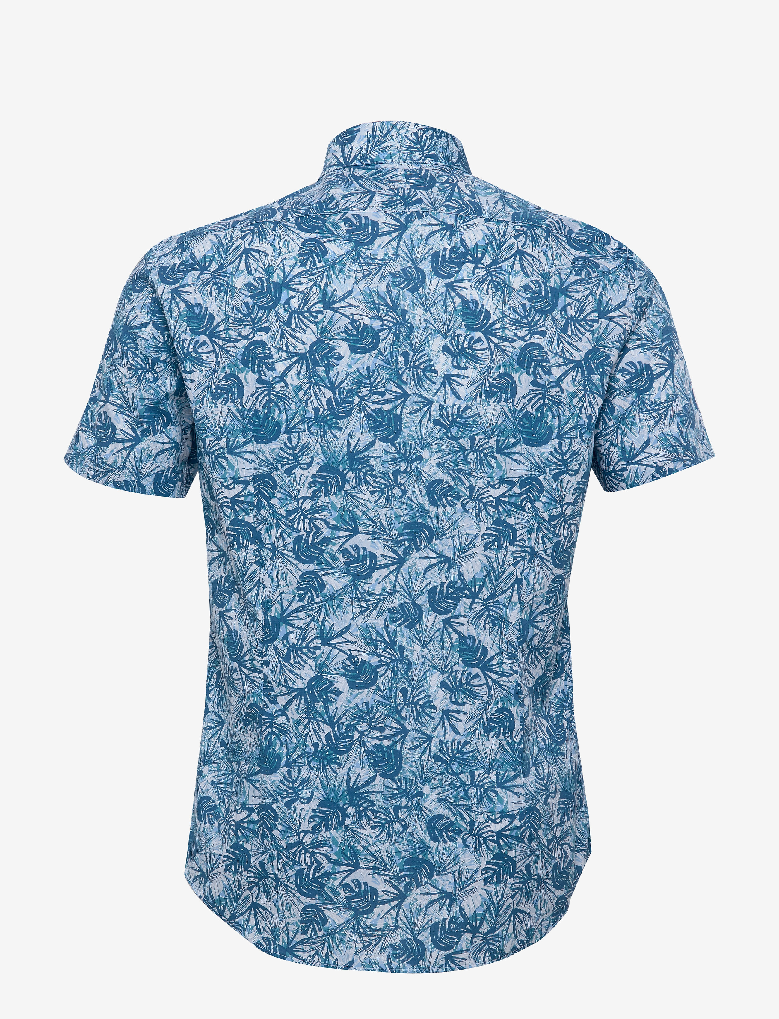 Calvin Klein - PALM PRINT S/S SLIM - blue - 1