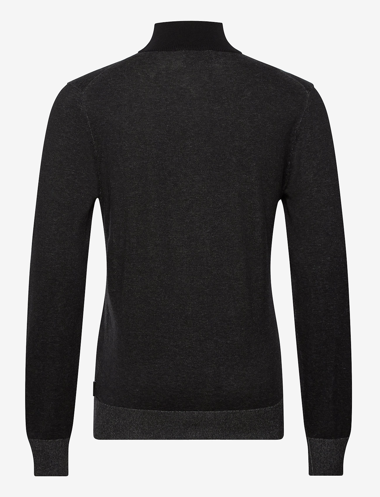 Calvin Klein - COTTON SILK ZIP THROUGH CARDIGAN - ck black - 1