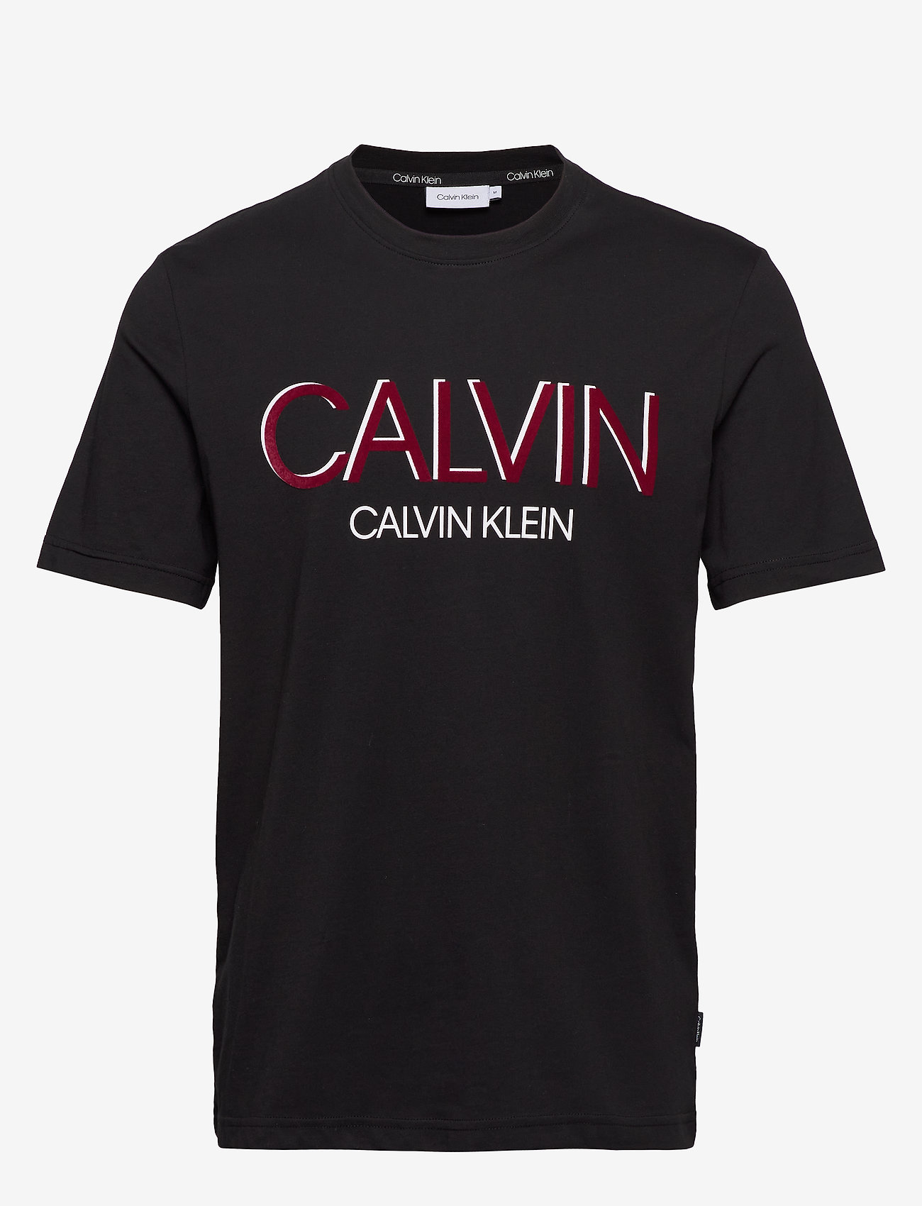 CALVIN SHADOW LOGO T-SHIRT - CK BLACK