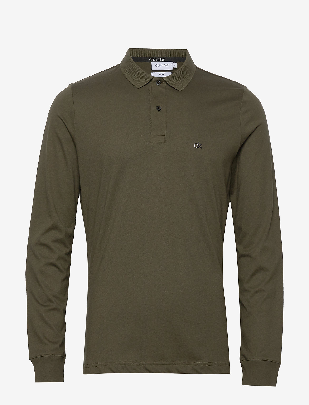 LIQUID TOUCH LONG SLEEVE POLO - DARK OLIVE