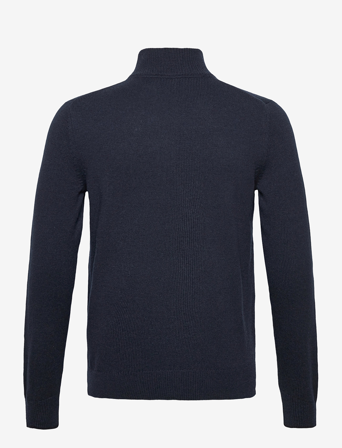 Calvin Klein - WOOL BLEND CONTRAST TRIM 1/4 ZIP - calvin navy - 1
