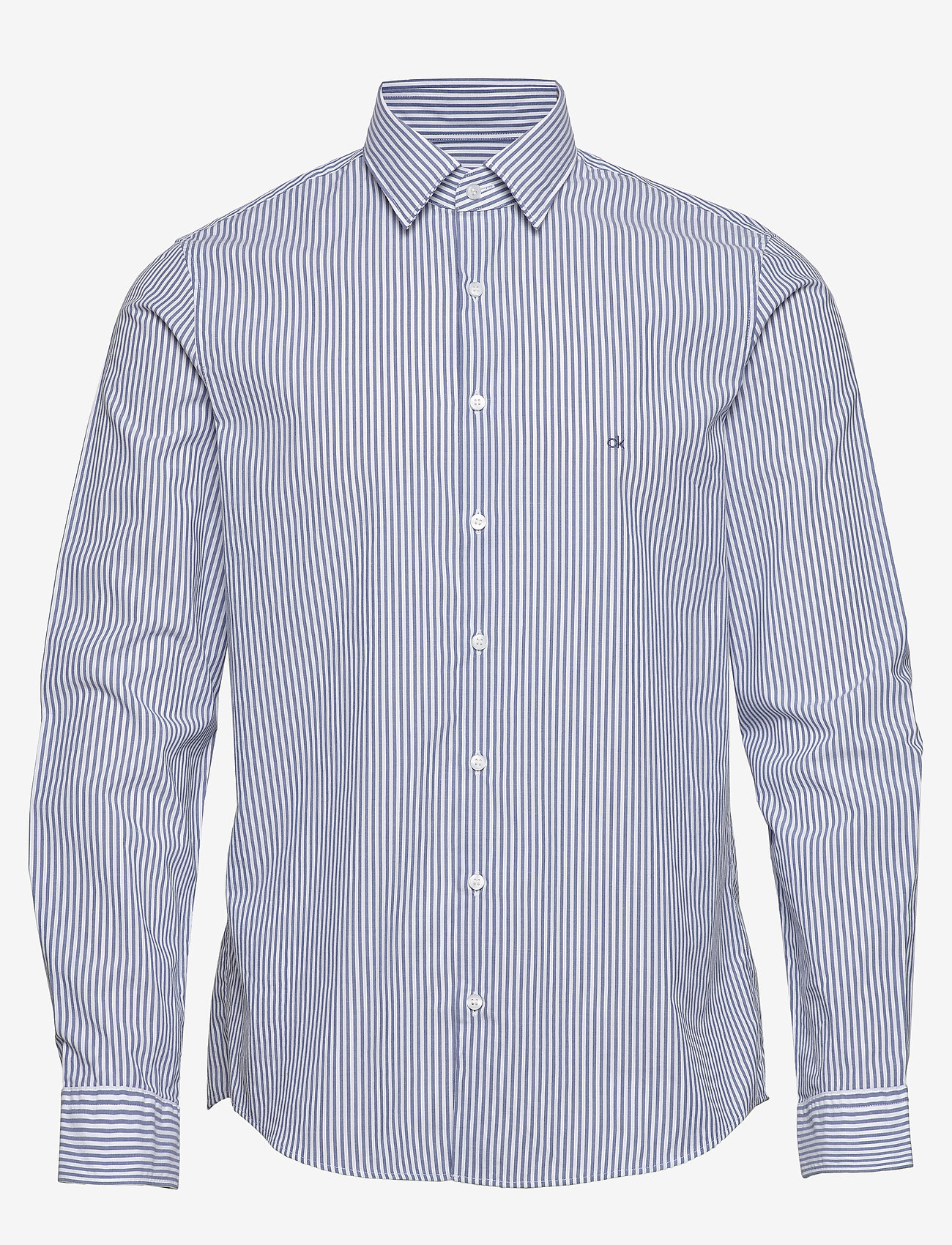 Calvin Klein - WASHED STRIPE SLIM SHIRT - blue - 0
