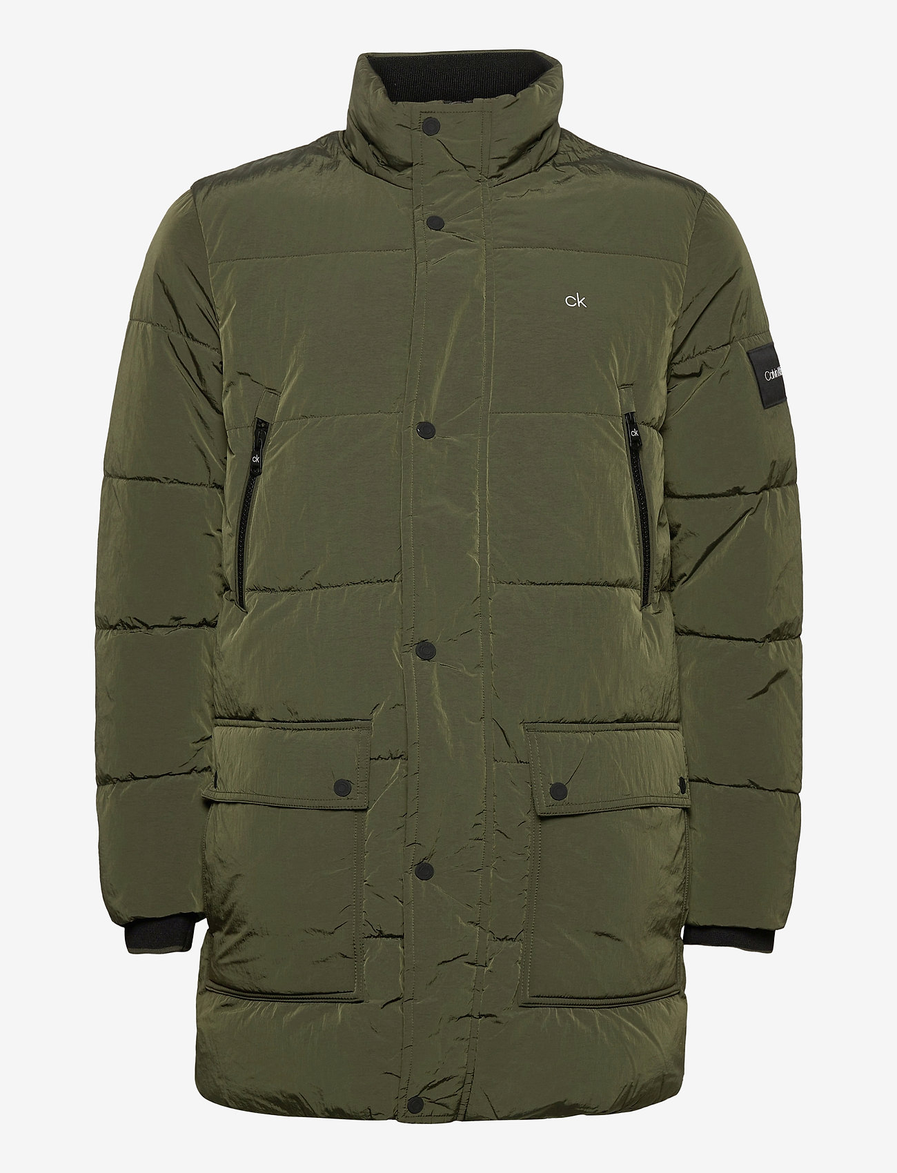 Calvin Klein - CRINKLE NYLON LONG LENGTH JACKET - dark olive - 1