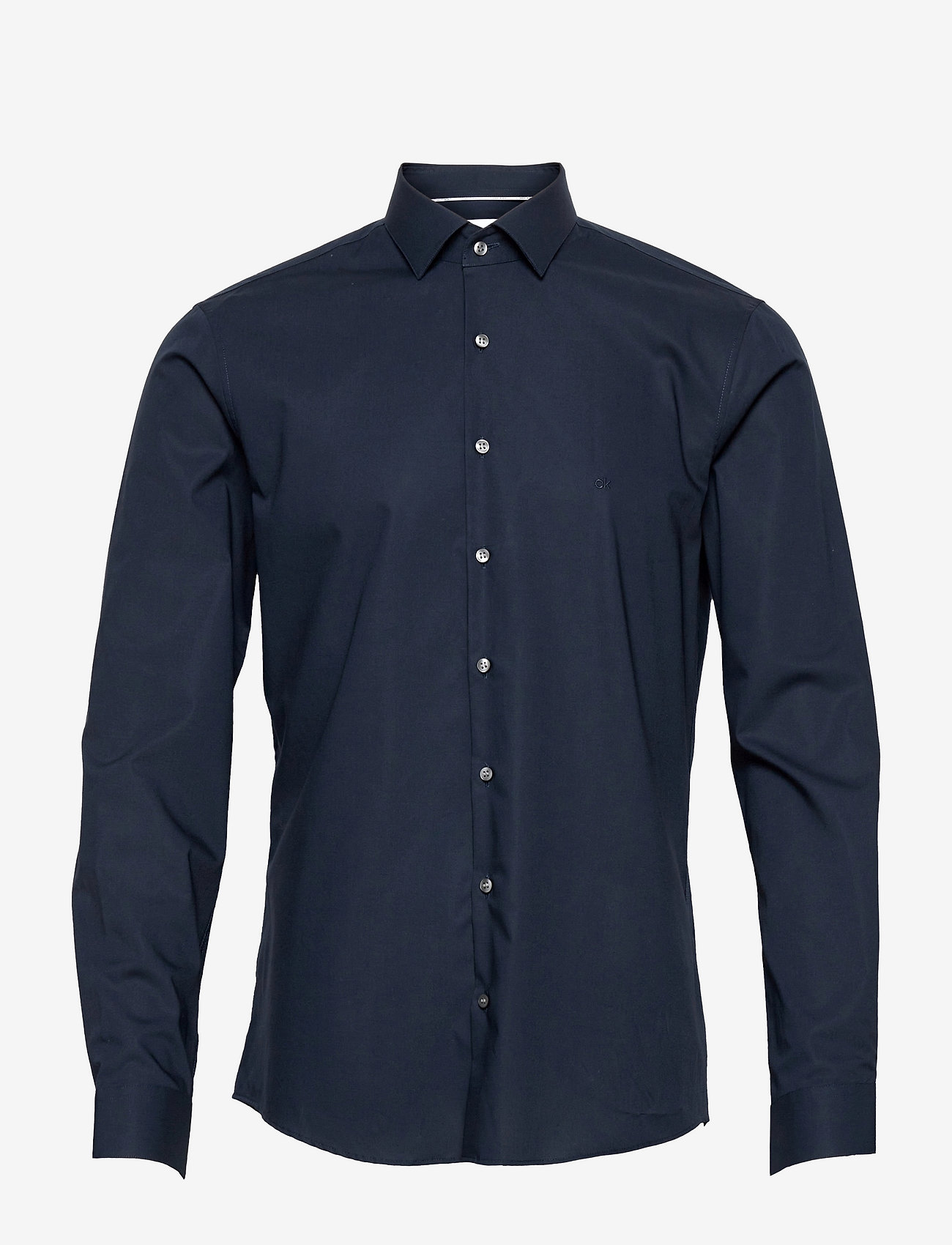 Calvin Klein - POPLIN STRETCH SLIM SHIRT - midnight blue - 0