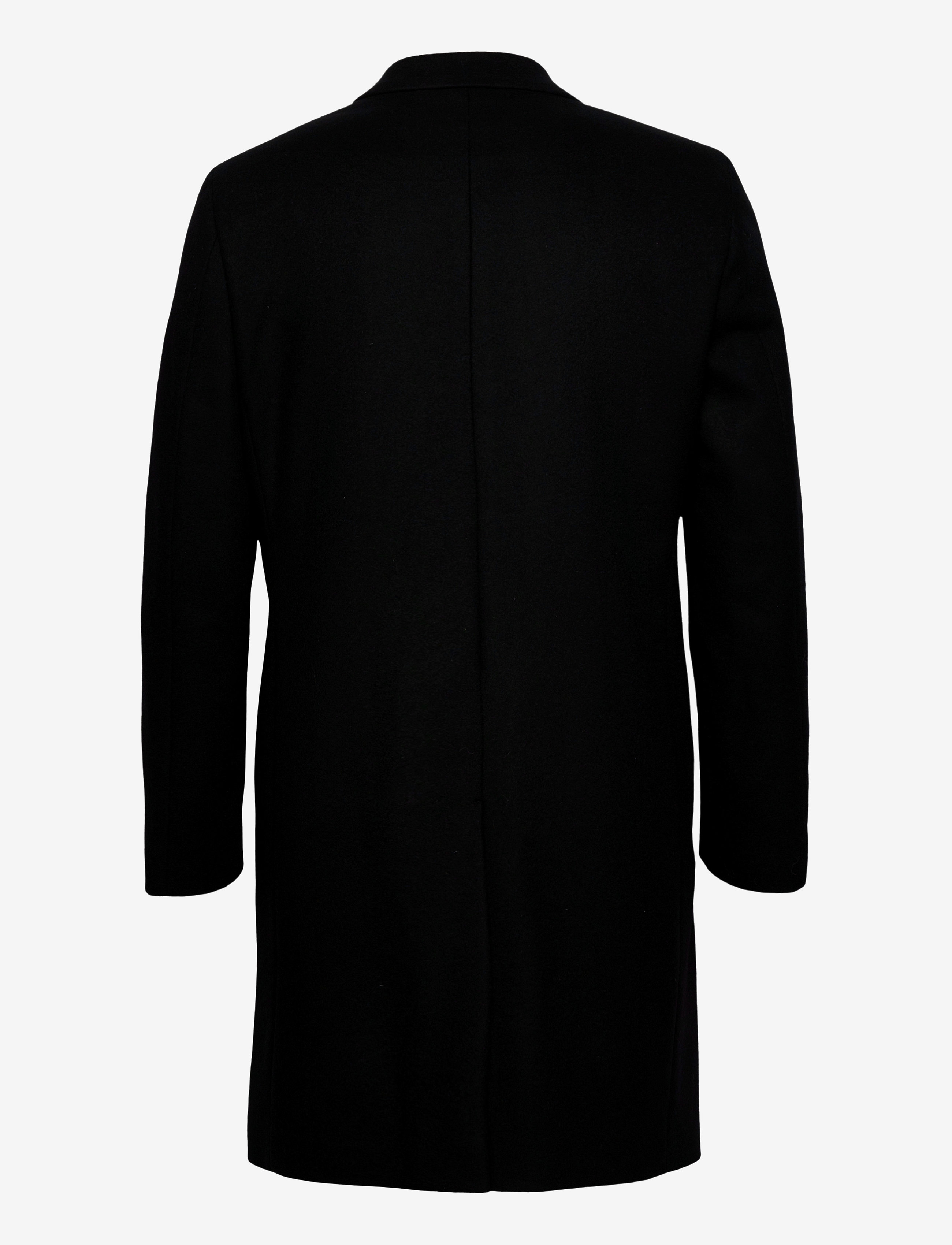 Calvin Klein - WOOL CASHMERE CROMBIE COAT - ck black - 1