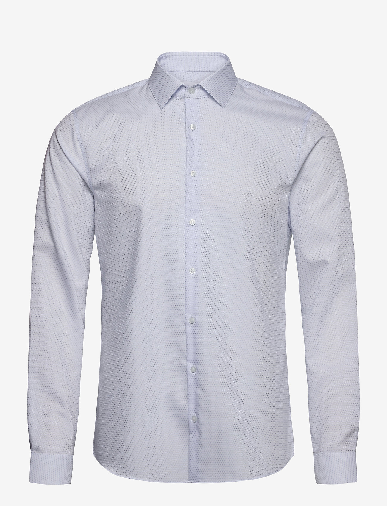 Calvin Klein - STRETCH COLLAR DOBBY SLIM SHIRT - light blue - 0