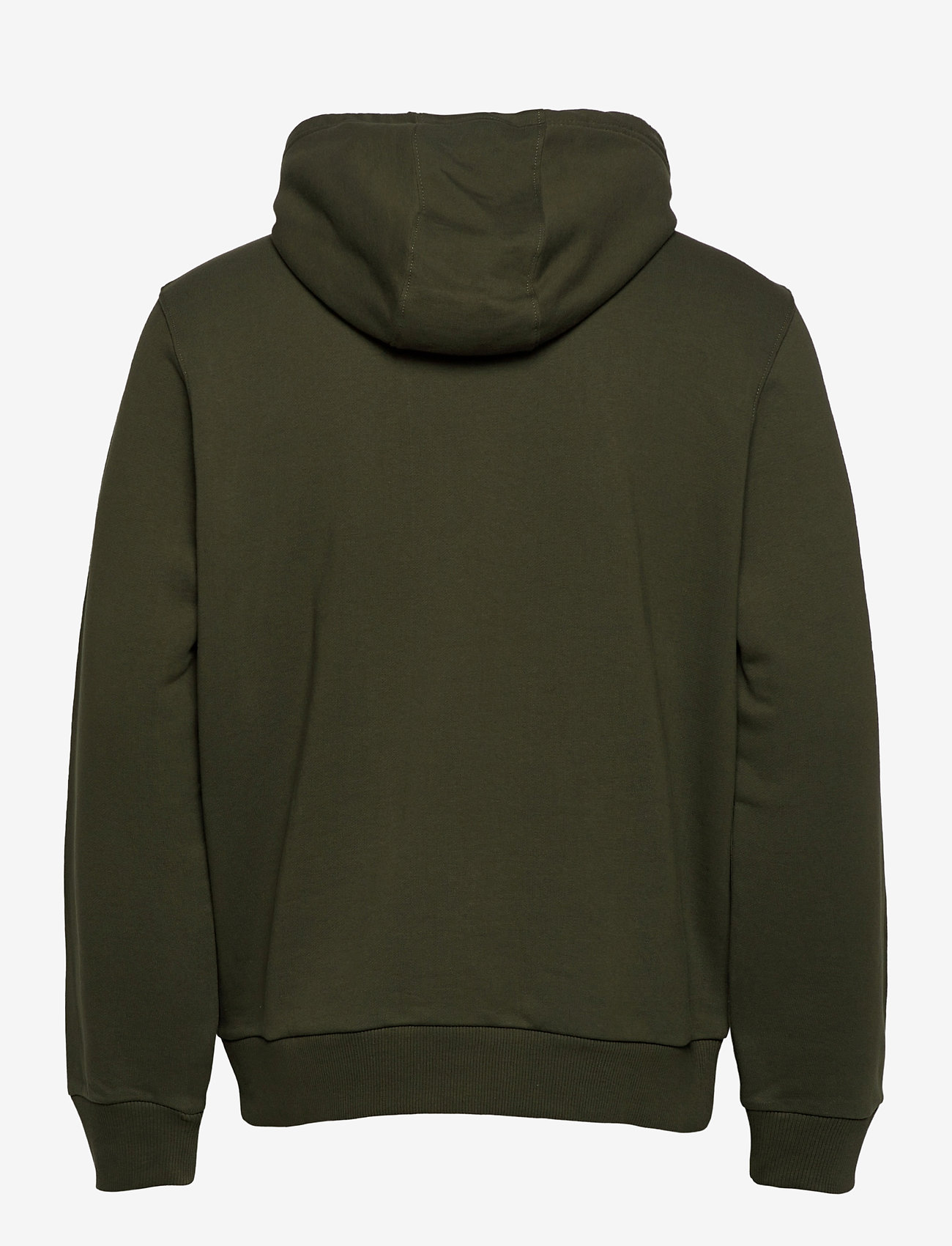 Calvin Klein - TEXT REVERSE FRONT LOGO HOODIE - dark olive - 1